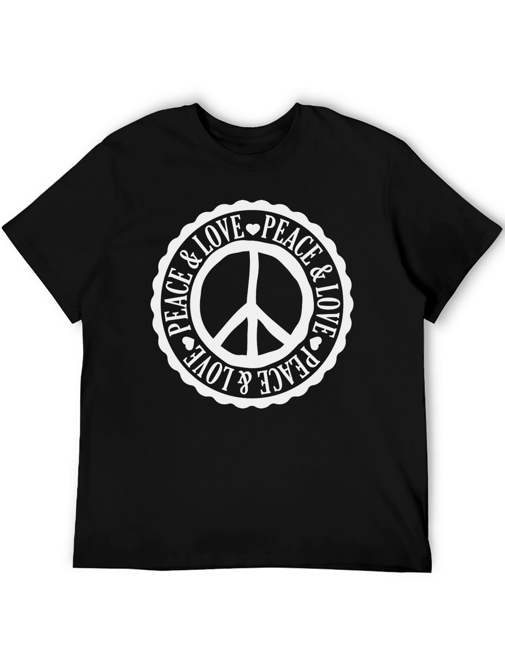 Peace & Love T-Shirt - Classic Graphic Tee