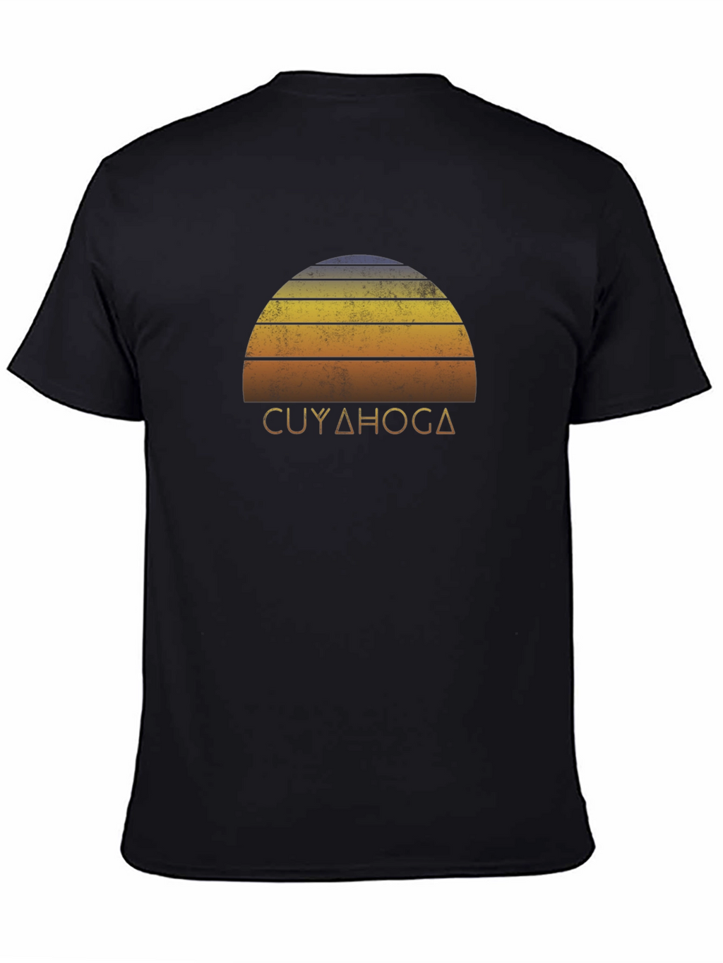 Cuyahoga Retro Sunset Graphic T-Shirt