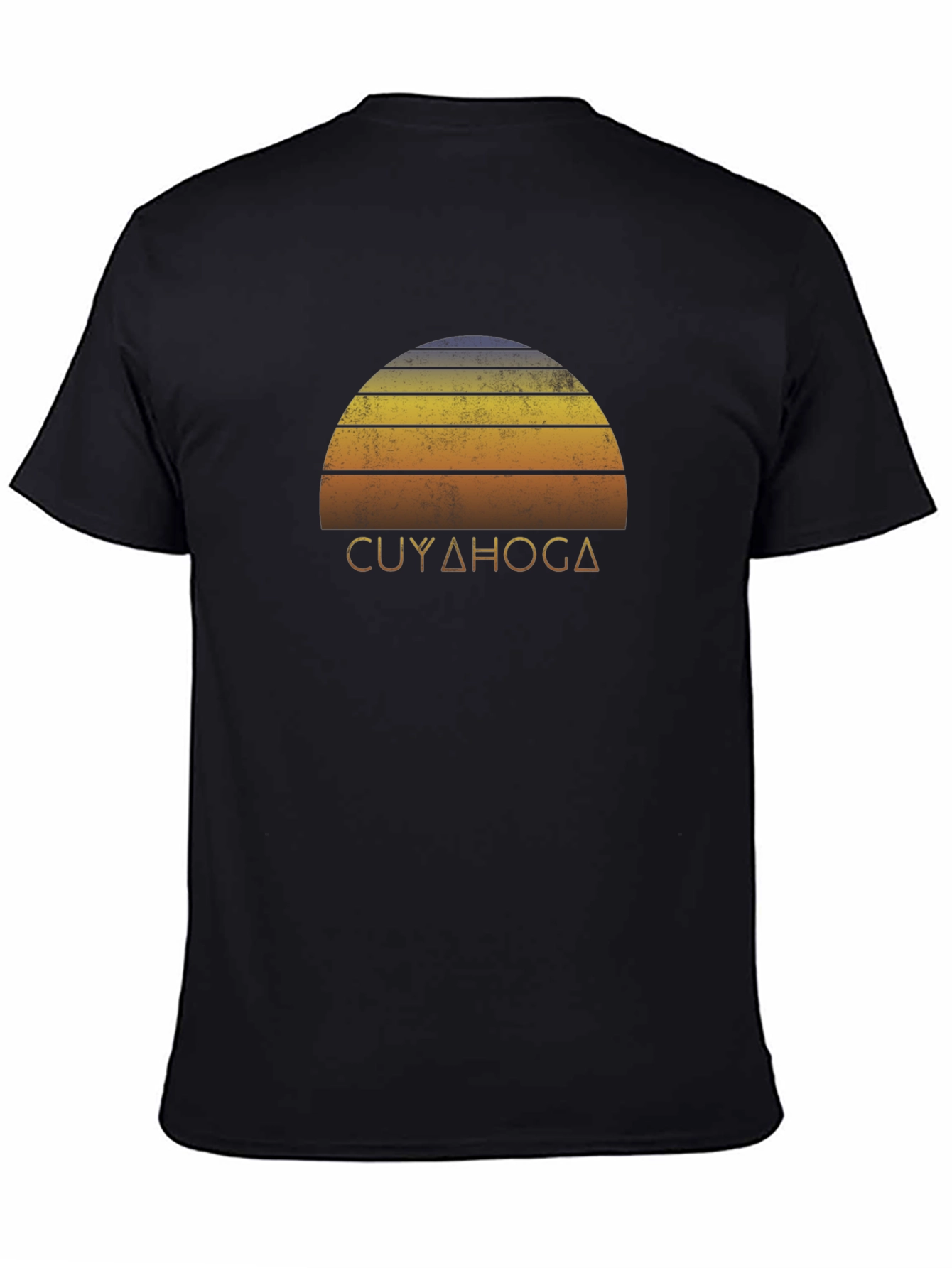 Cuyahoga Retro Sunset Graphic T-Shirt