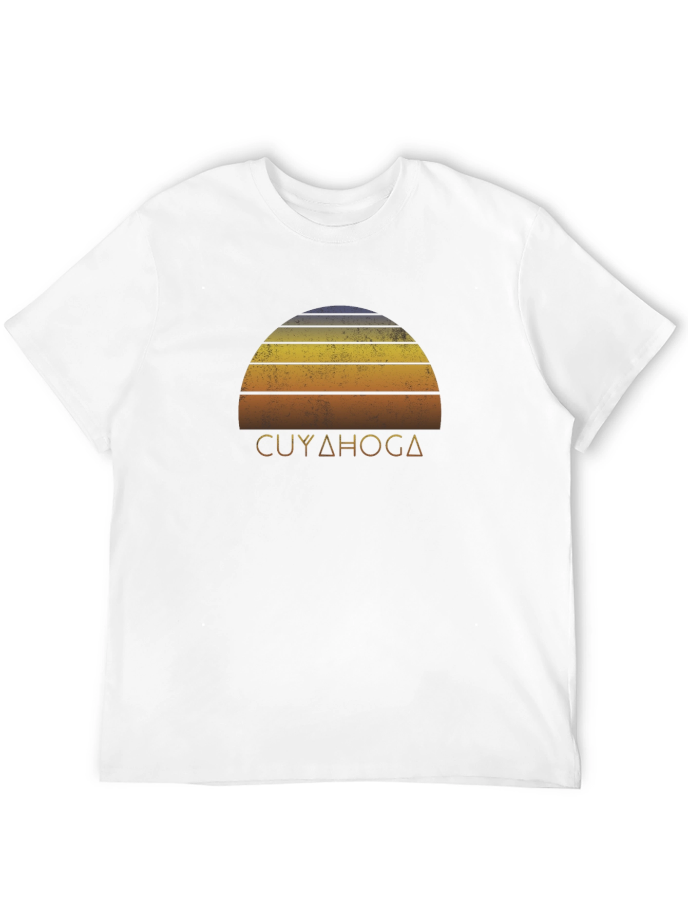 Cuyahoga Retro Sunset Graphic T-Shirt