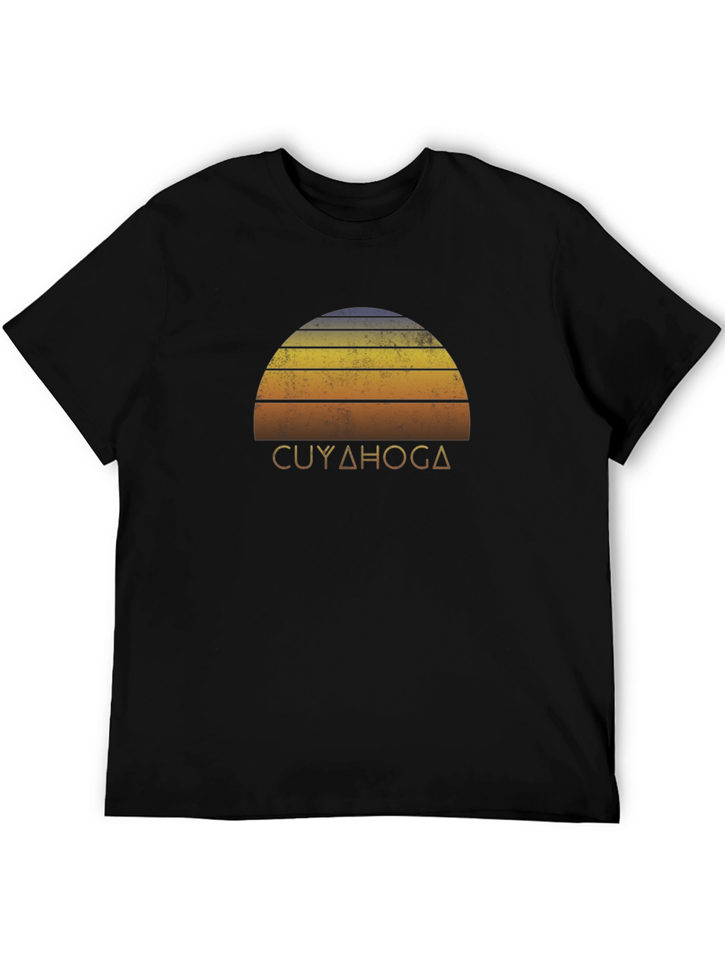 Cuyahoga Retro Sunset Graphic T-Shirt