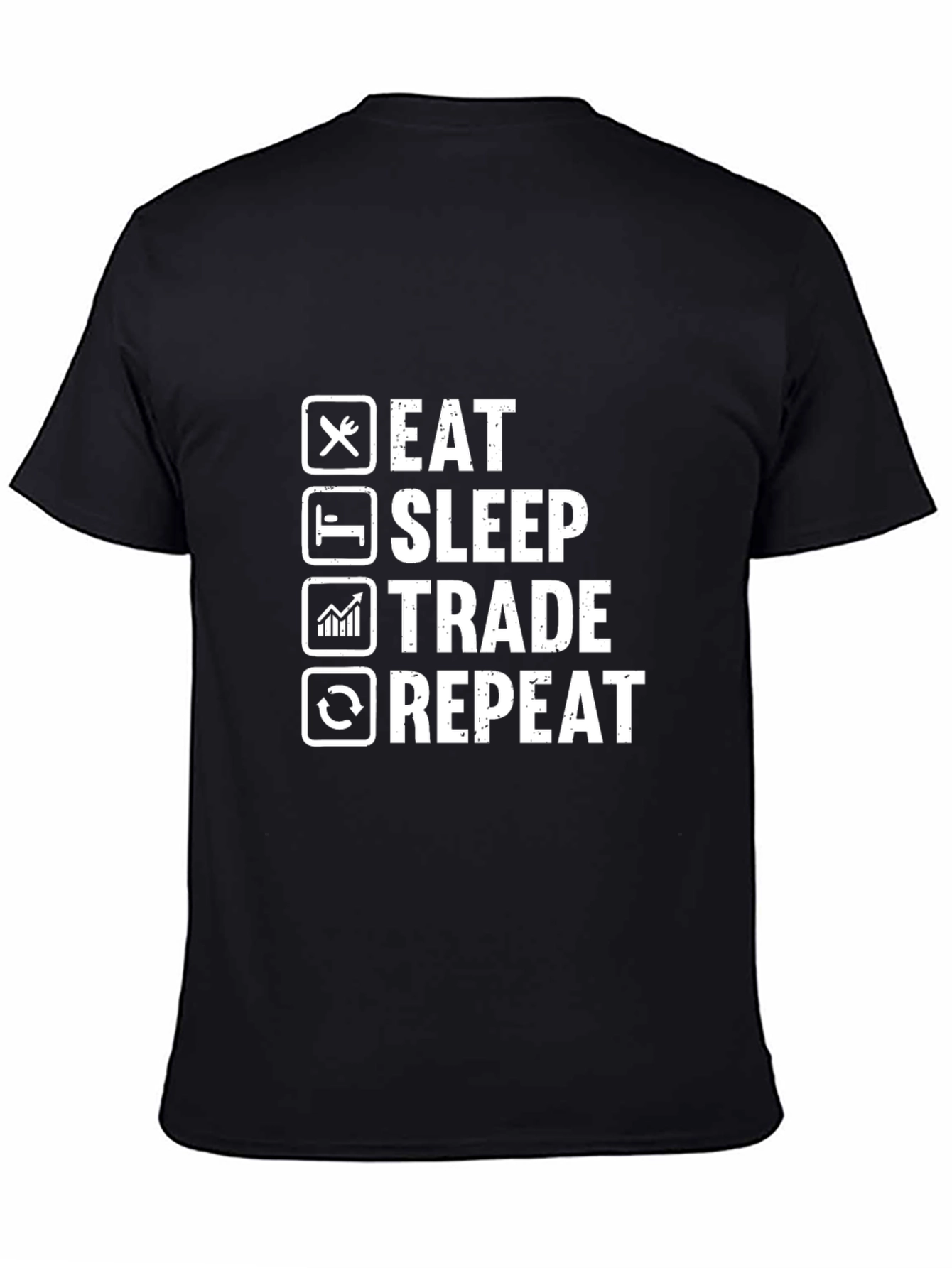 Eat Sleep Trade Repeat Graphic Tee