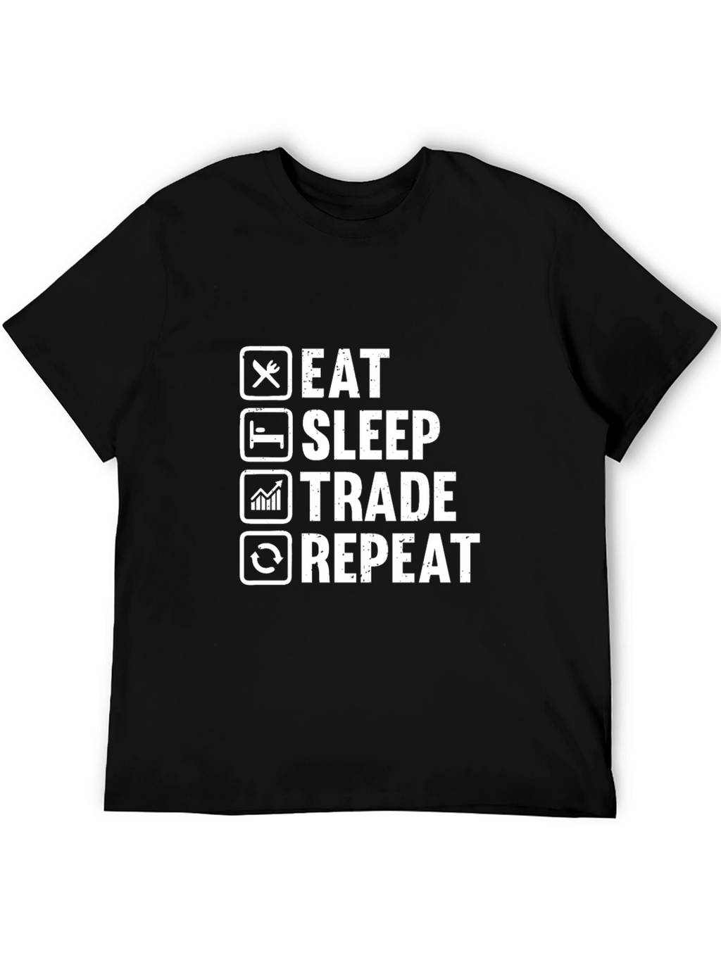 Eat Sleep Trade Repeat Graphic Tee