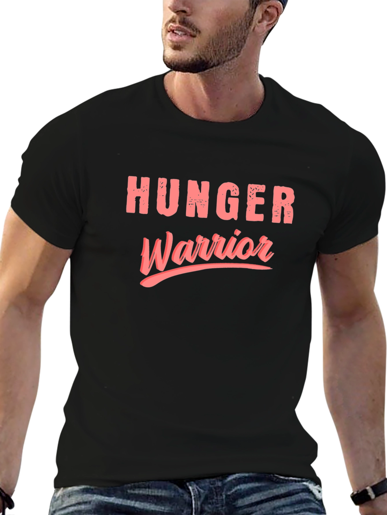Hunger Warrior Graphic T-Shirt - Black