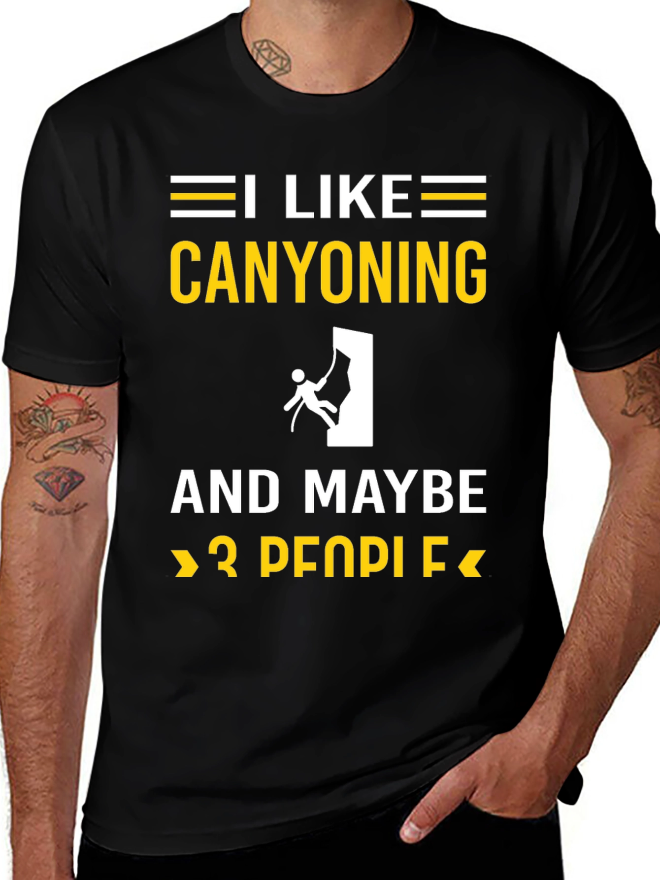 Canyoning Lover T-Shirt: I Like Canyoning and Maybe 3 People