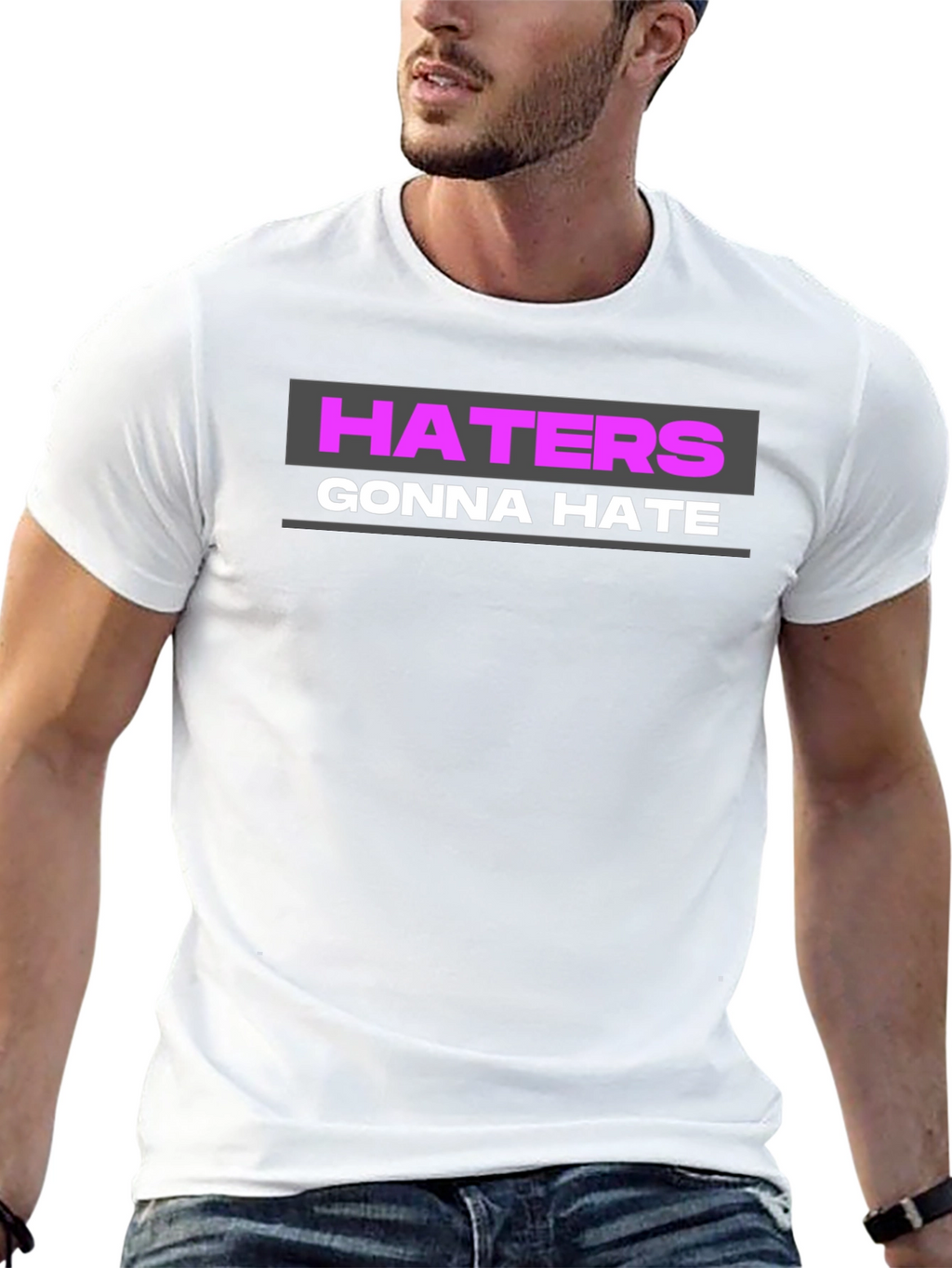 Haters Gonna Hate Graphic Tee - Black T-Shirt