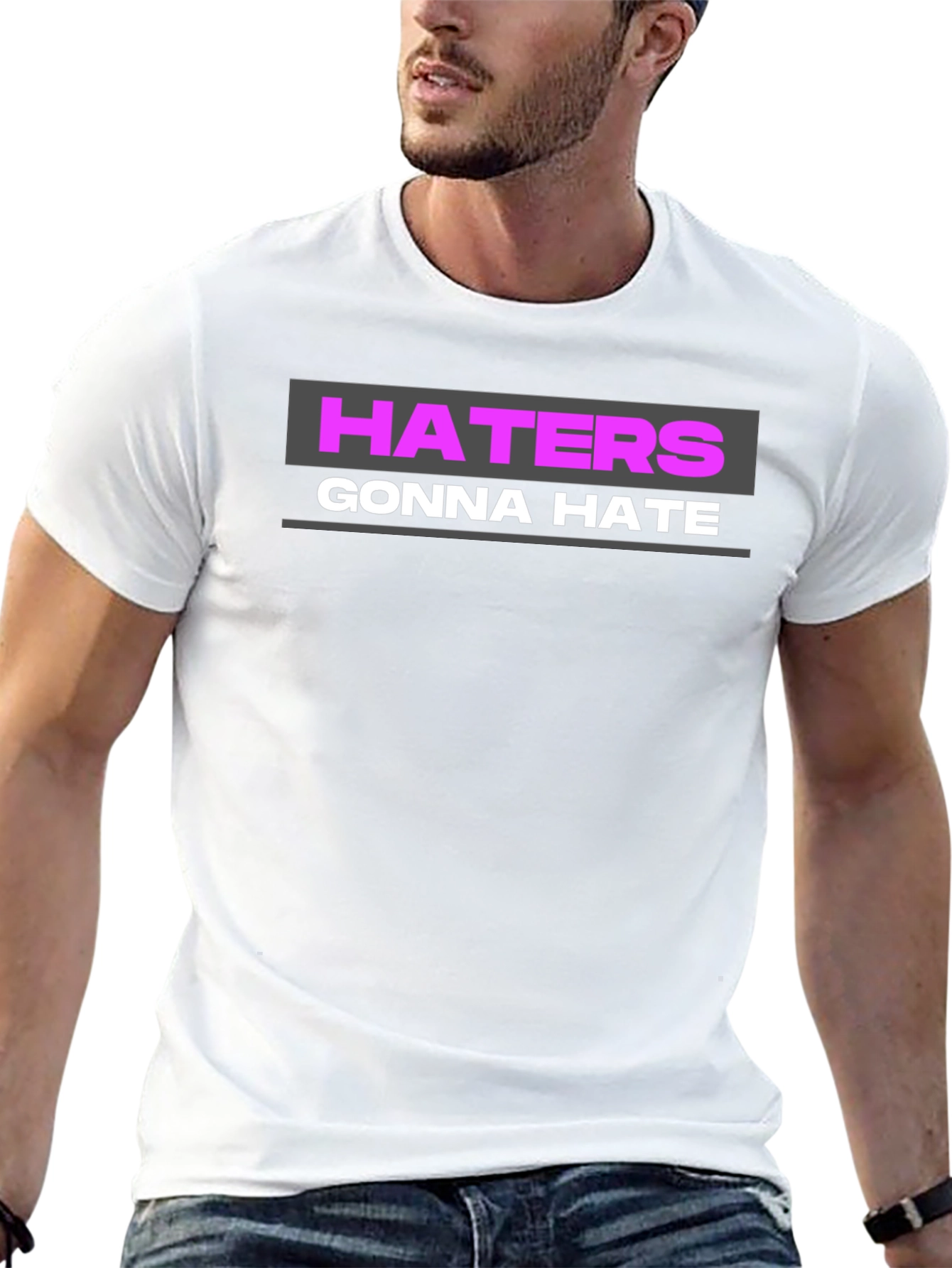 Haters Gonna Hate Graphic Tee - Black T-Shirt