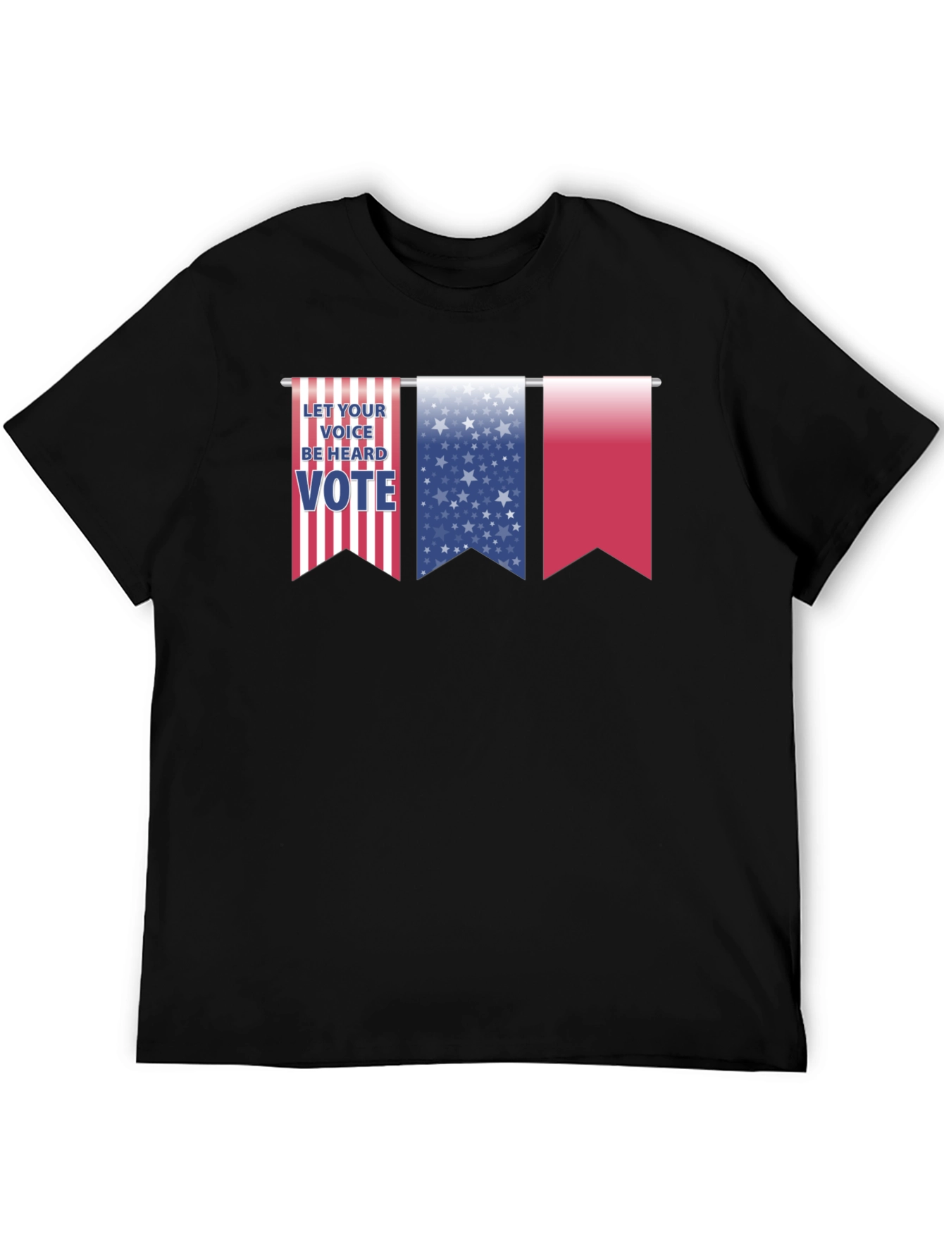 Patriotic Vote Graphic T-Shirt - Let Your Voice Be Heard