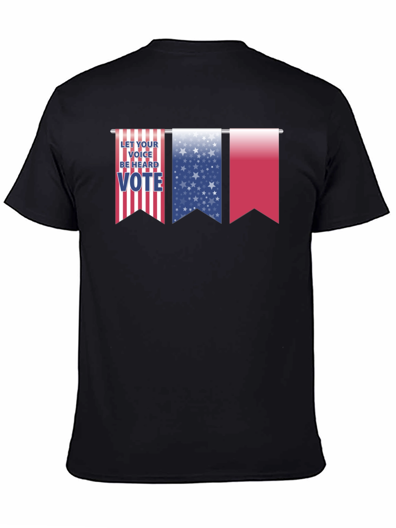 Patriotic Vote Graphic T-Shirt - Let Your Voice Be Heard