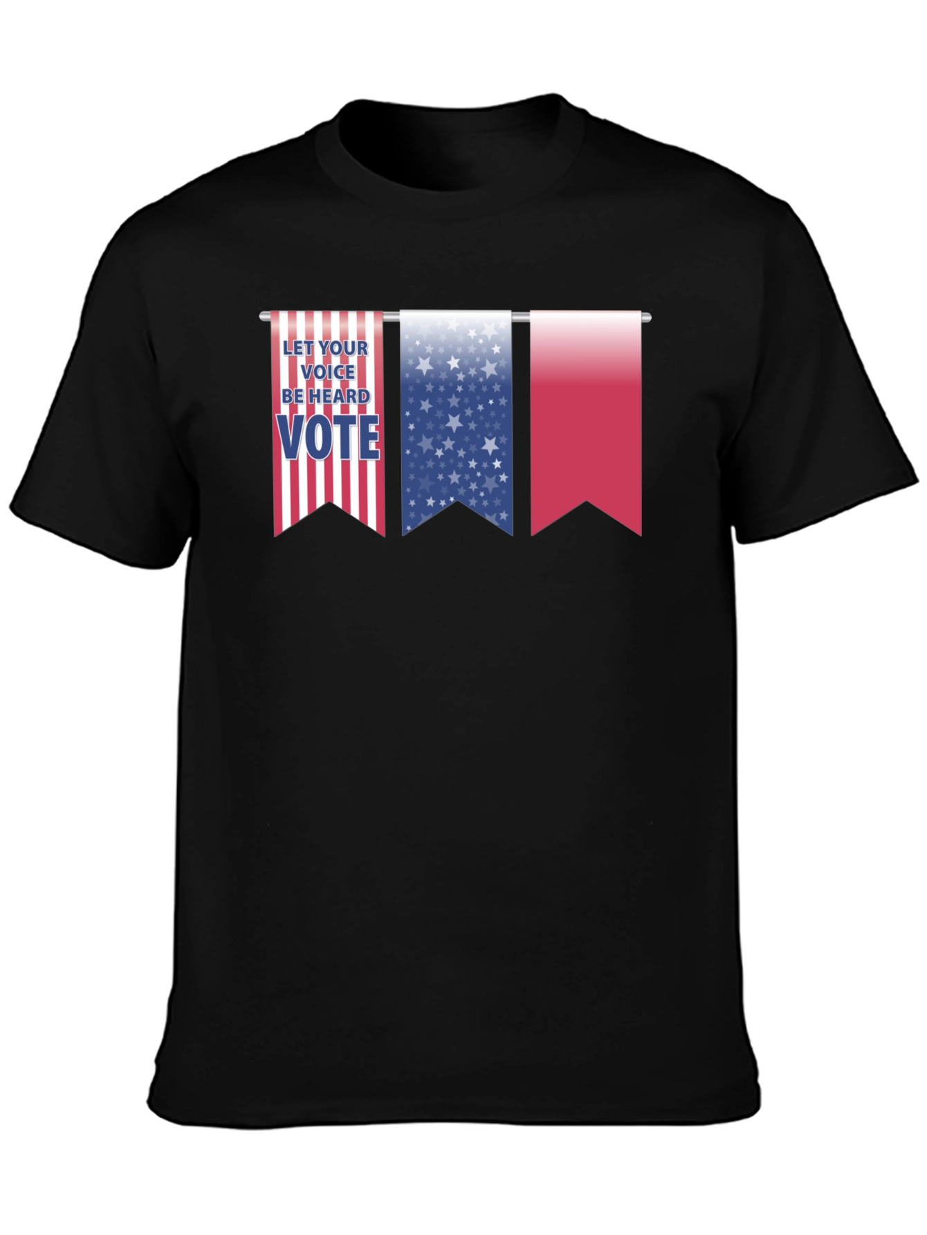Patriotic Vote Graphic T-Shirt - Let Your Voice Be Heard