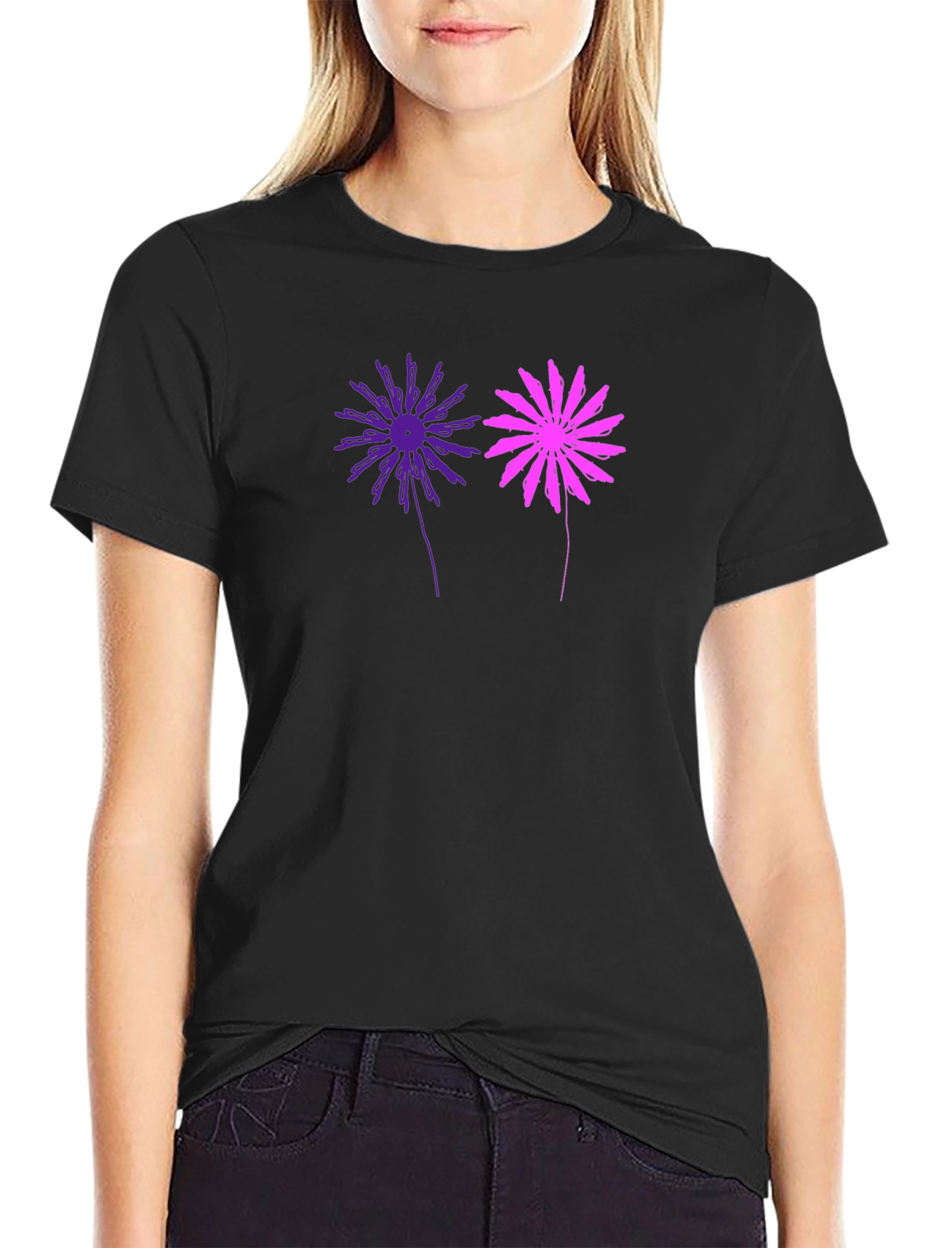 Floral Graphic Tee - Fun & Stylish