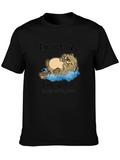Lazy Otter Energy Saving Mode Black T-Shirt