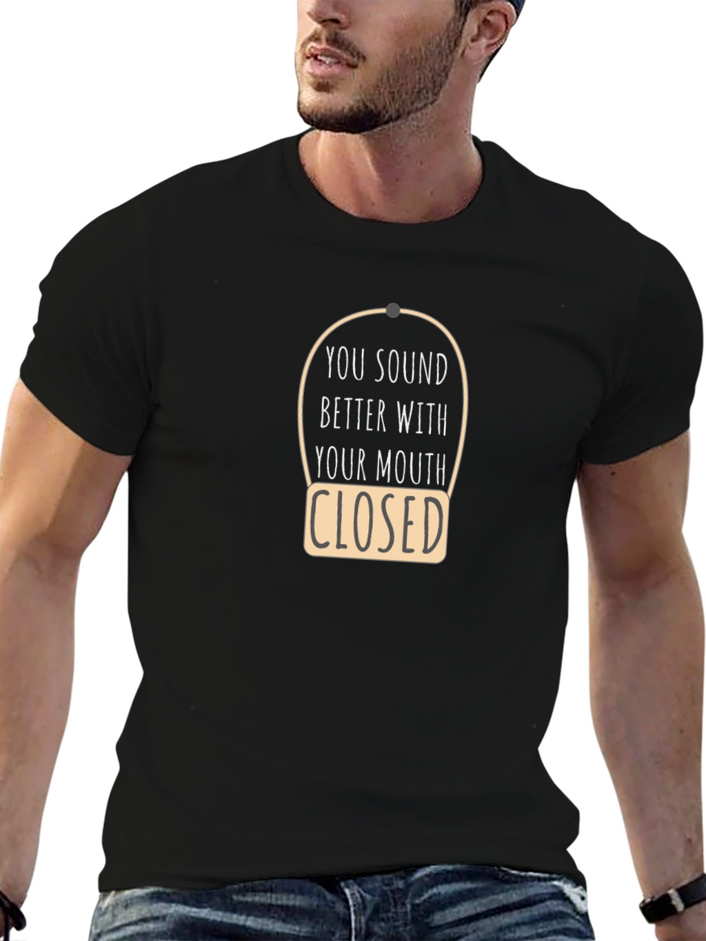 Sarcastic Closed Mouth Graphic Tee