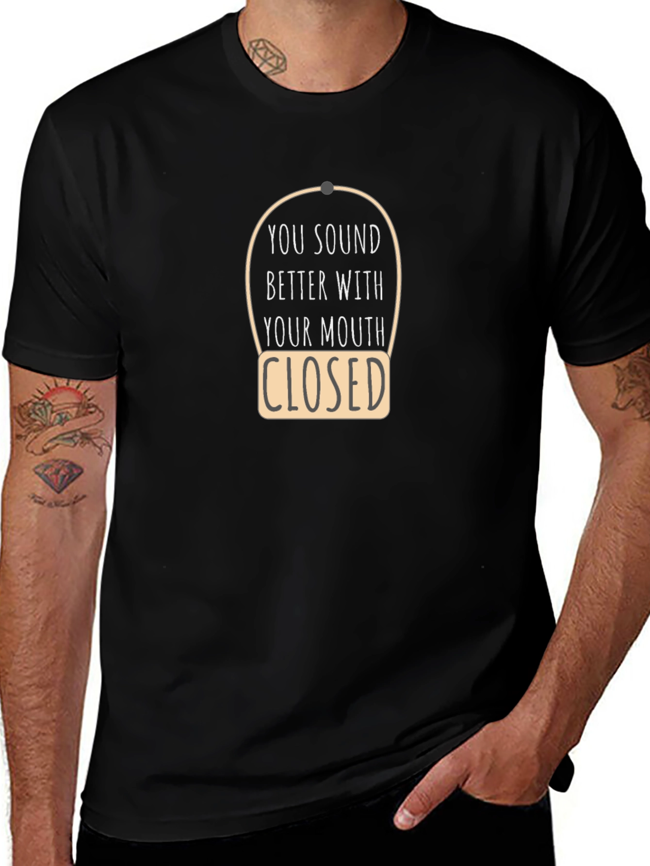 Sarcastic Closed Mouth Graphic Tee