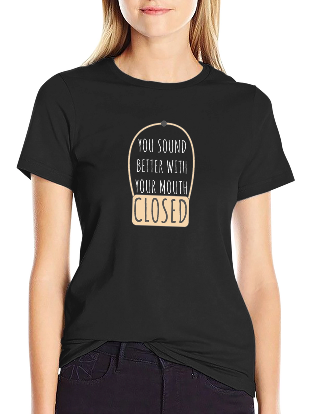 Sarcastic Closed Mouth Graphic Tee