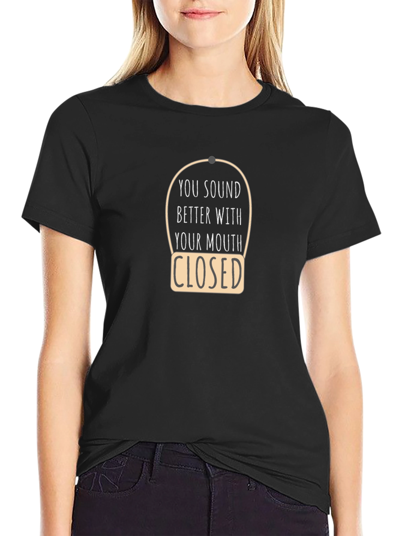 Sarcastic Closed Mouth Graphic Tee