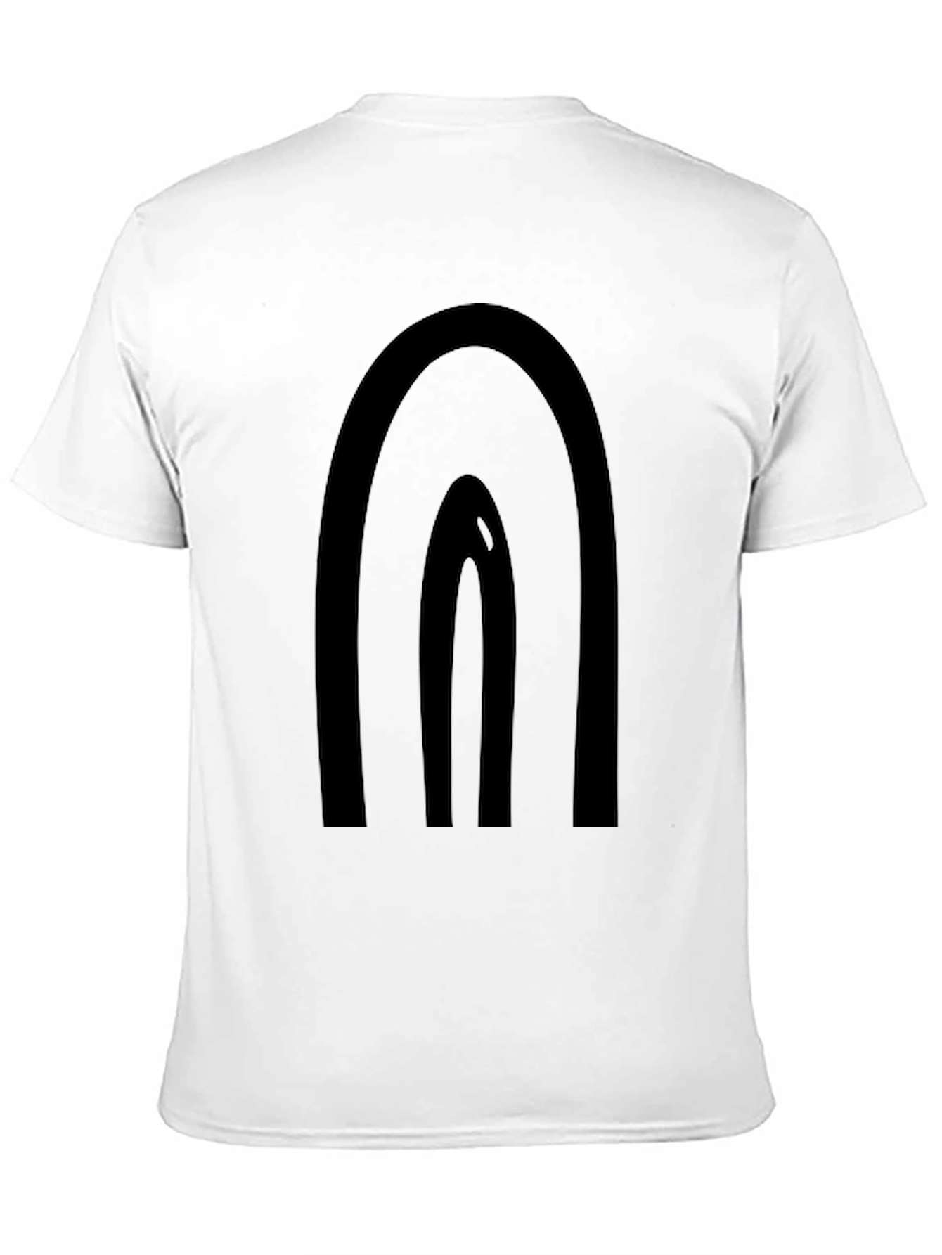 Minimalist Black Rainbow Graphic T-Shirt