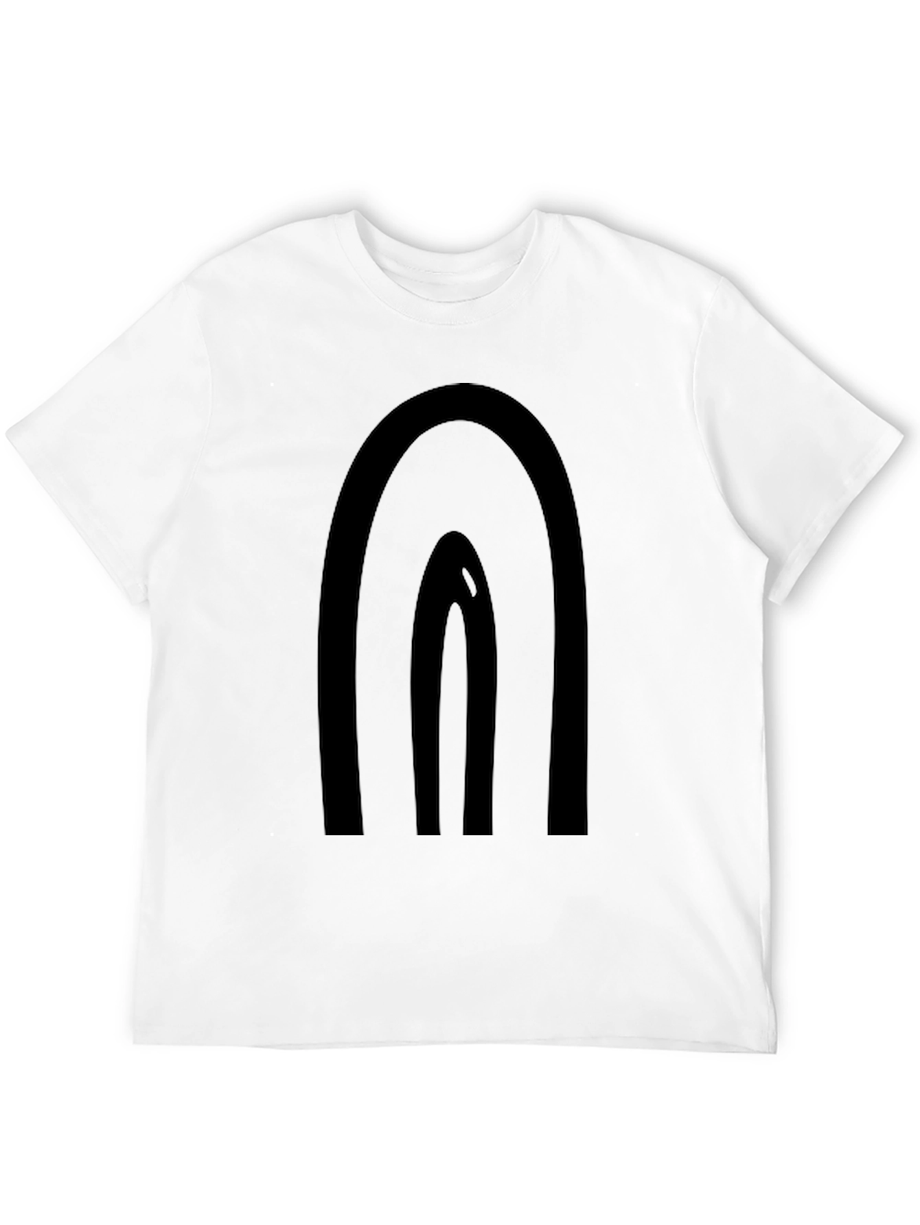 Minimalist Black Rainbow Graphic T-Shirt