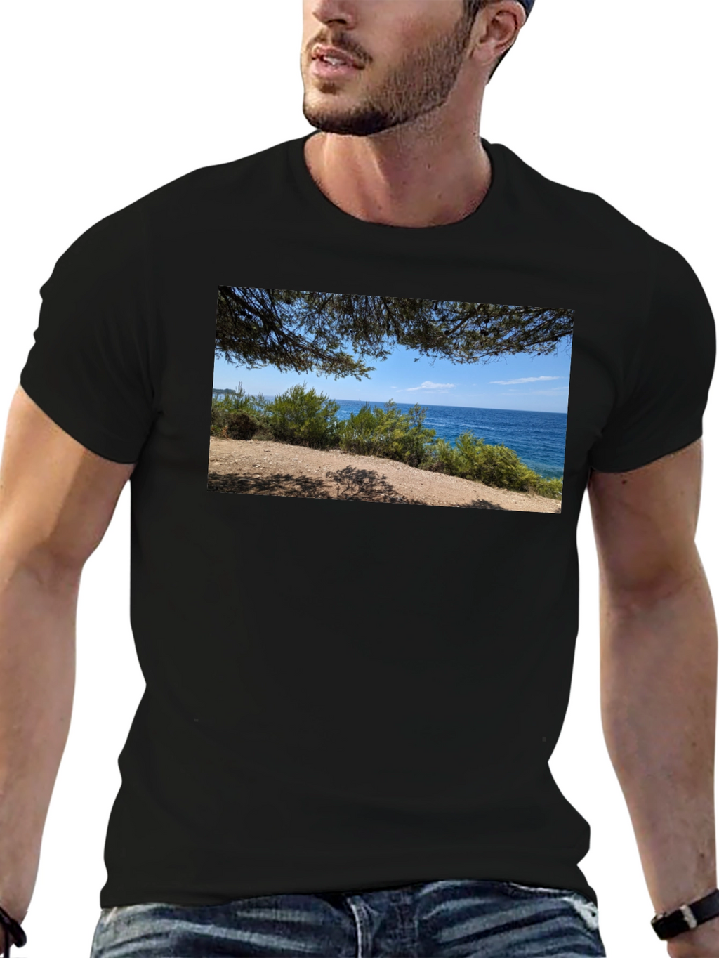 Scenic Coastline Graphic Tee