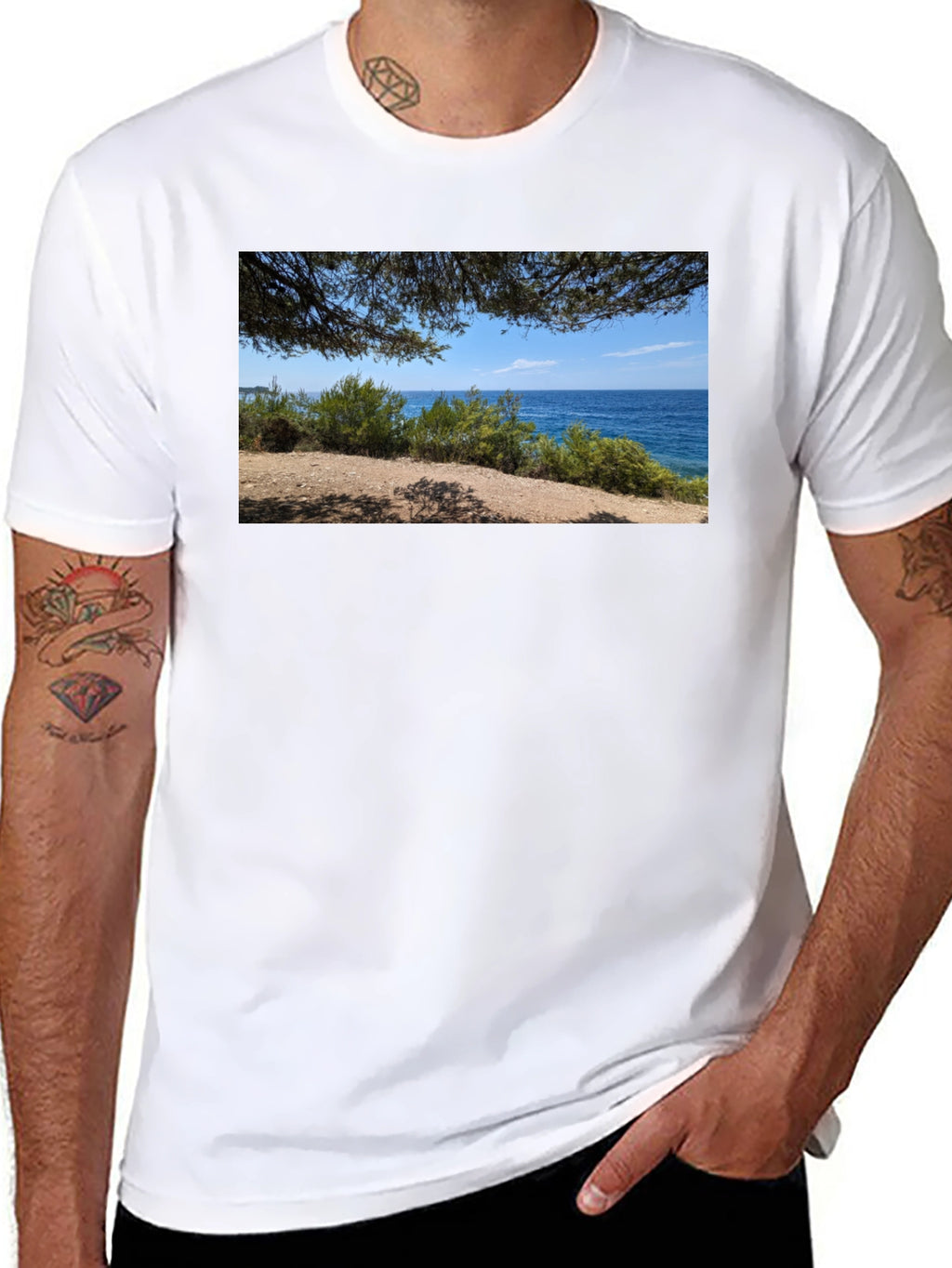 Scenic Coastline Graphic Tee