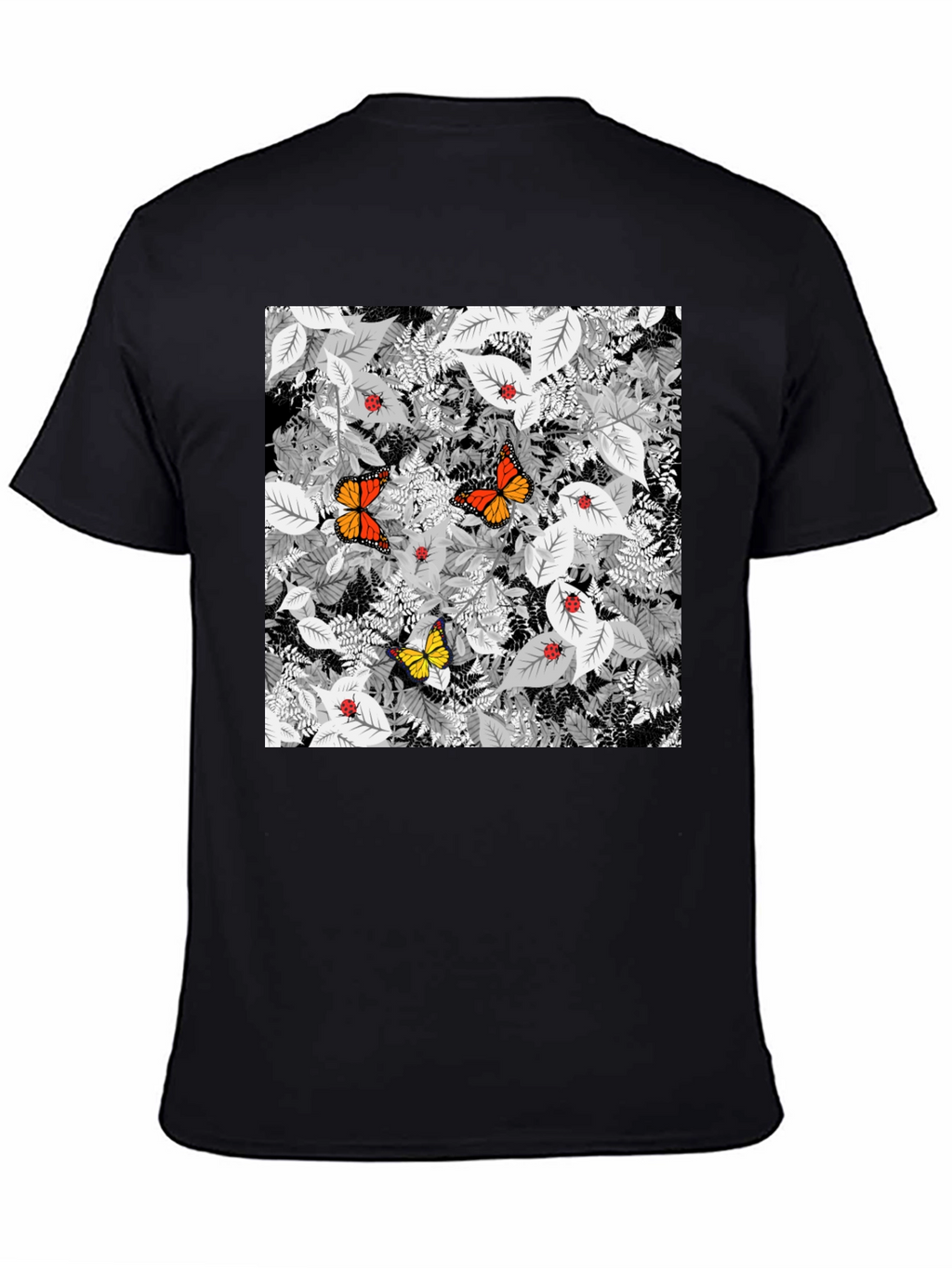 Butterfly & Ladybug Graphic Tee - Nature Print