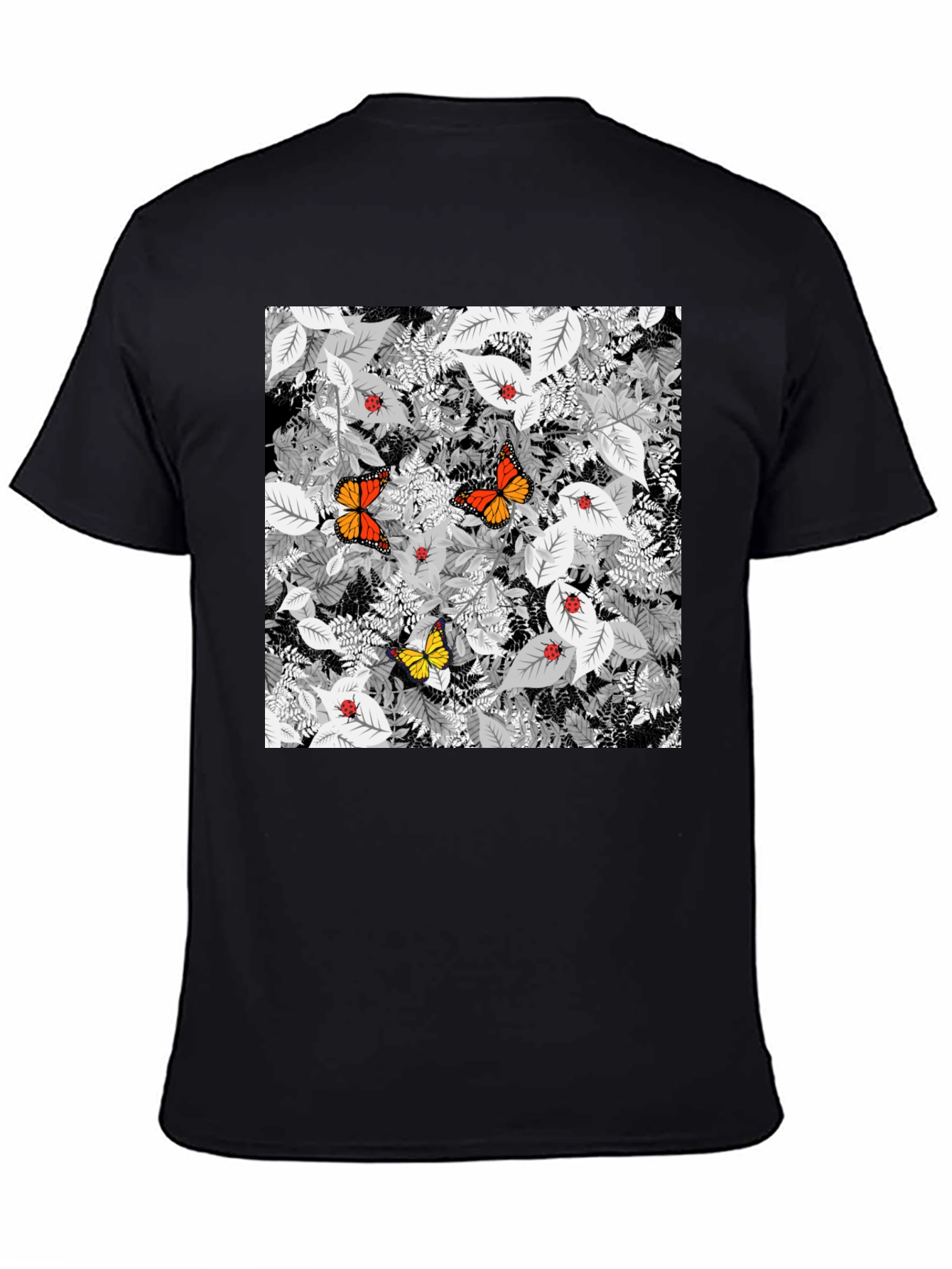 Butterfly & Ladybug Graphic Tee - Nature Print