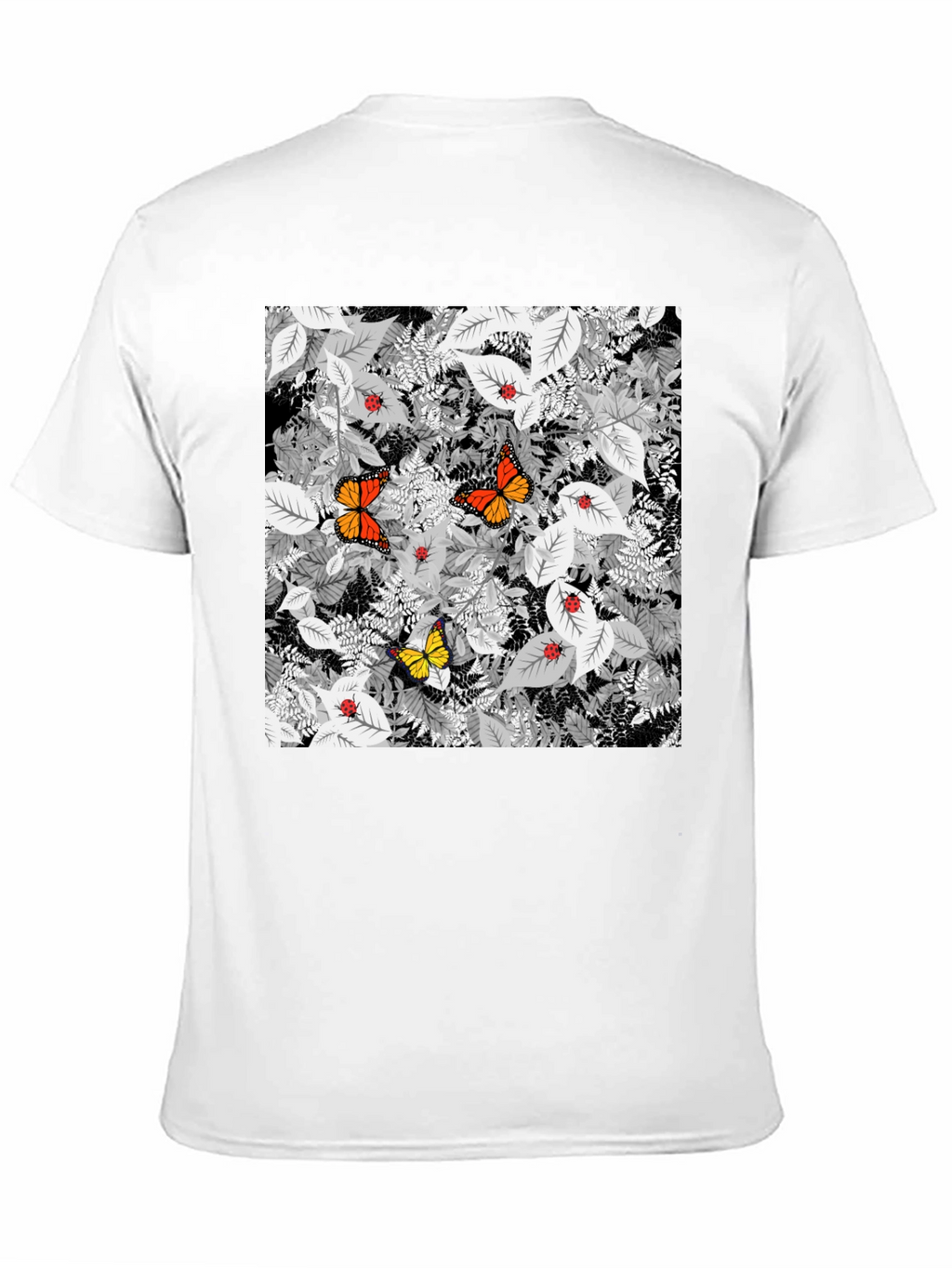 Butterfly & Ladybug Graphic Tee - Nature Print
