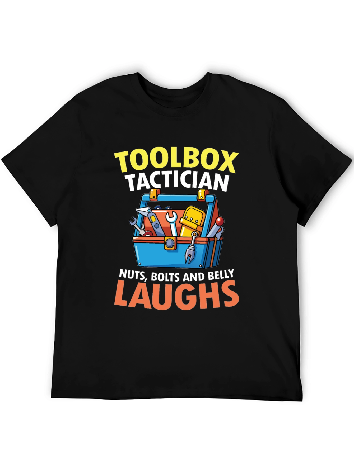 Toolbox Tactician T-Shirt - Nuts Bolts & Belly Laughs