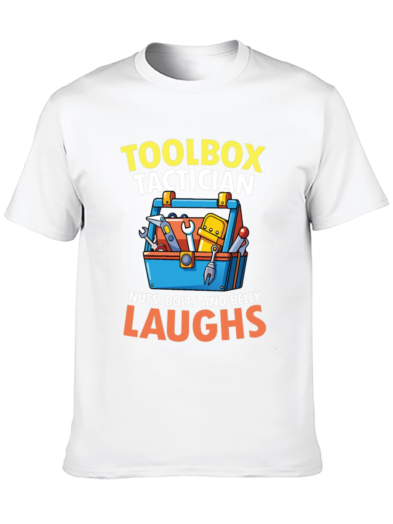 Toolbox Tactician T-Shirt - Nuts Bolts & Belly Laughs