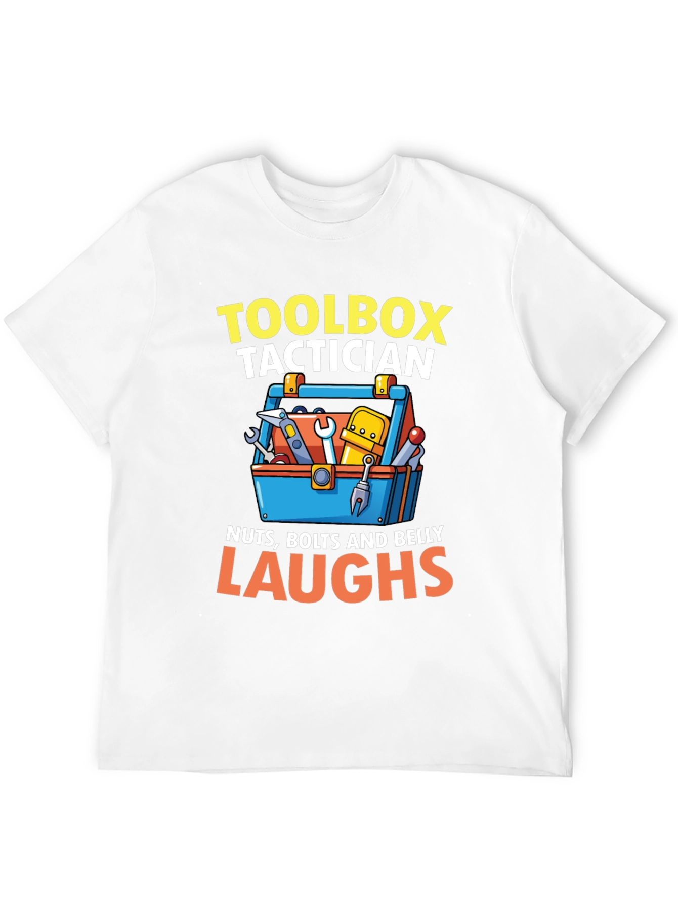 Toolbox Tactician T-Shirt - Nuts Bolts & Belly Laughs