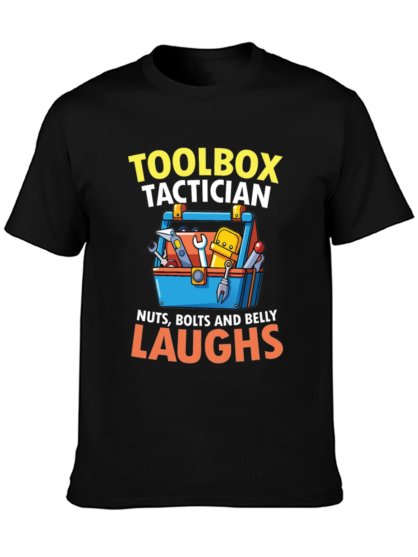 Toolbox Tactician T-Shirt - Nuts Bolts & Belly Laughs