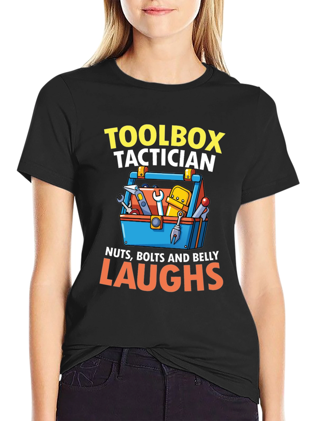 Toolbox Tactician T-Shirt - Nuts Bolts & Belly Laughs