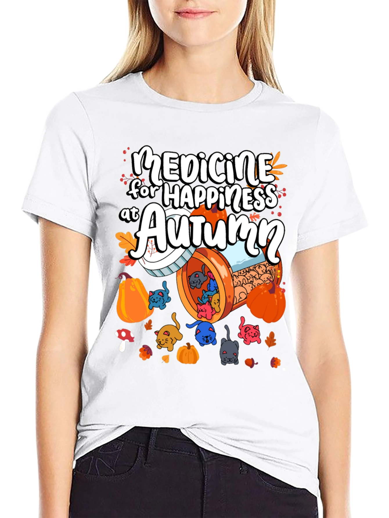 Medicine for Happiness at Autumn T-Shirt