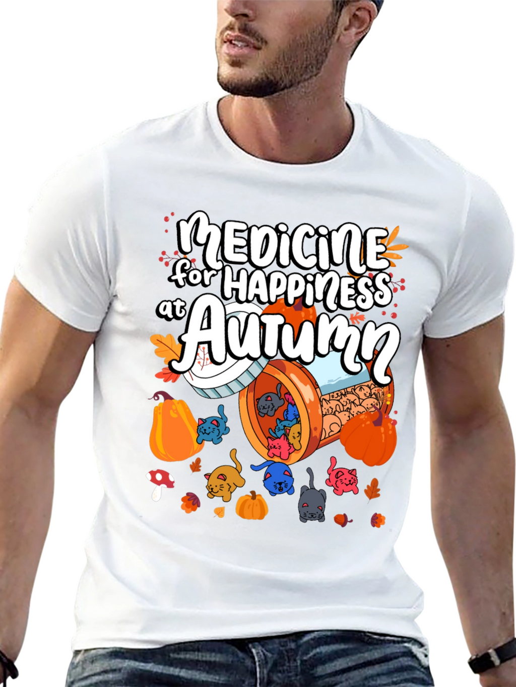 Medicine for Happiness at Autumn T-Shirt