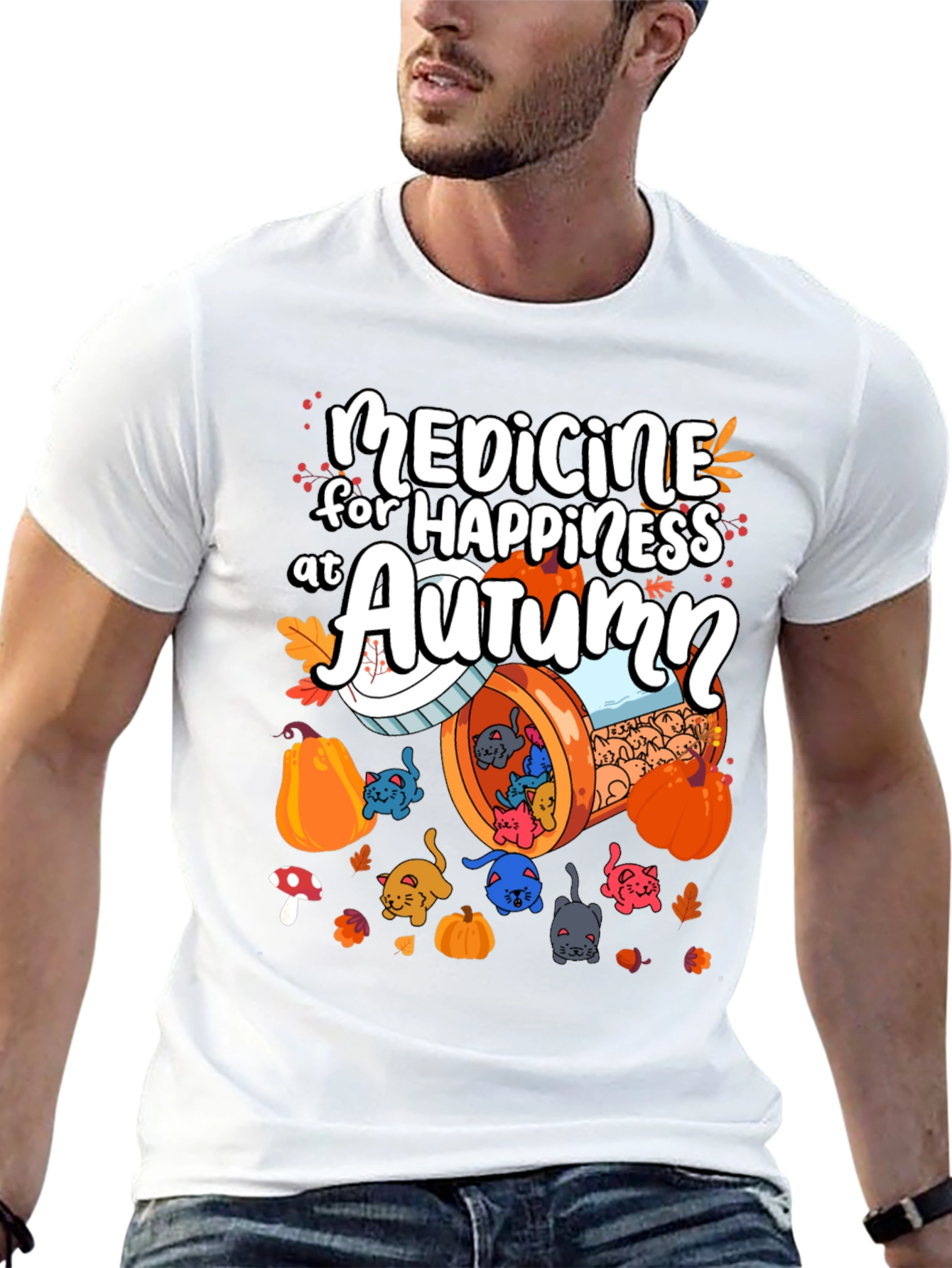 Medicine for Happiness at Autumn T-Shirt
