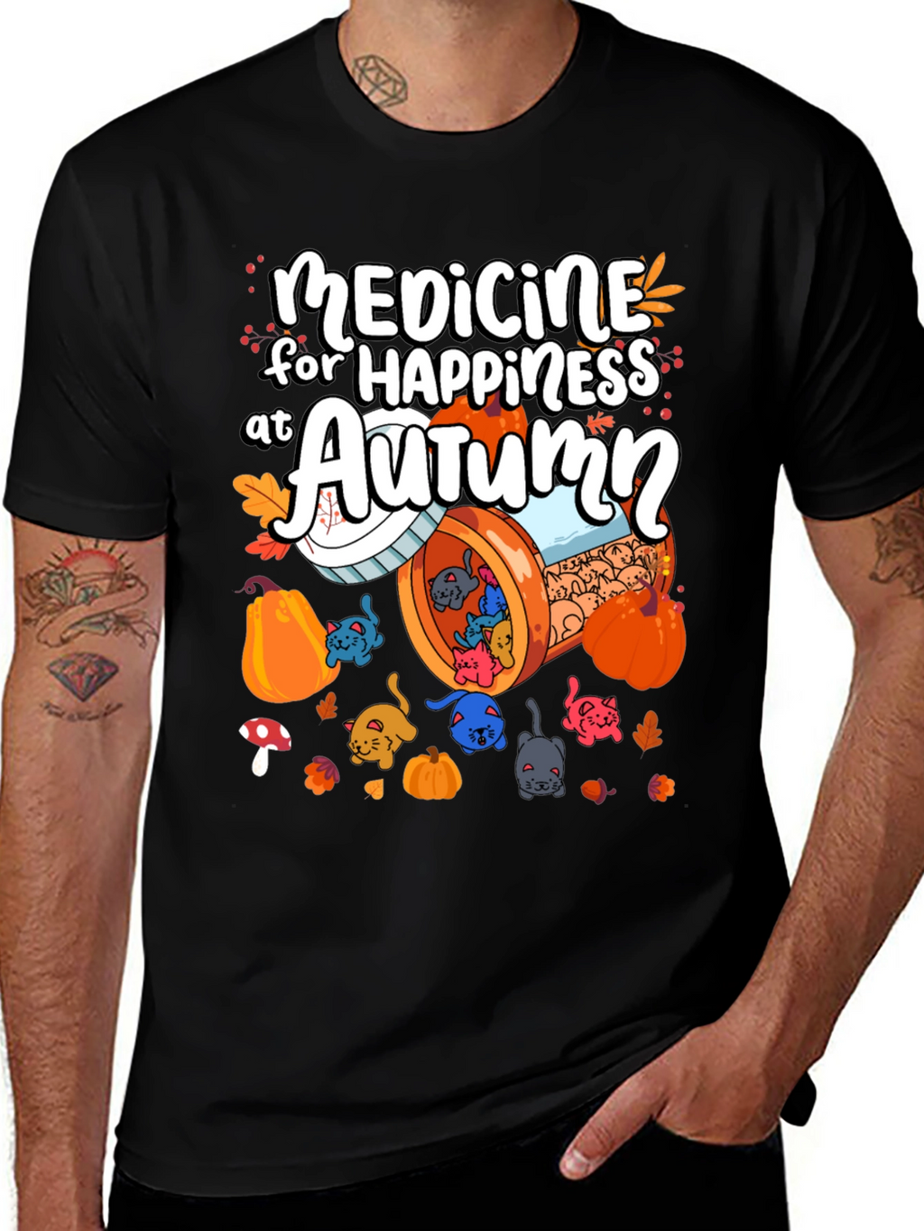 Medicine for Happiness at Autumn T-Shirt