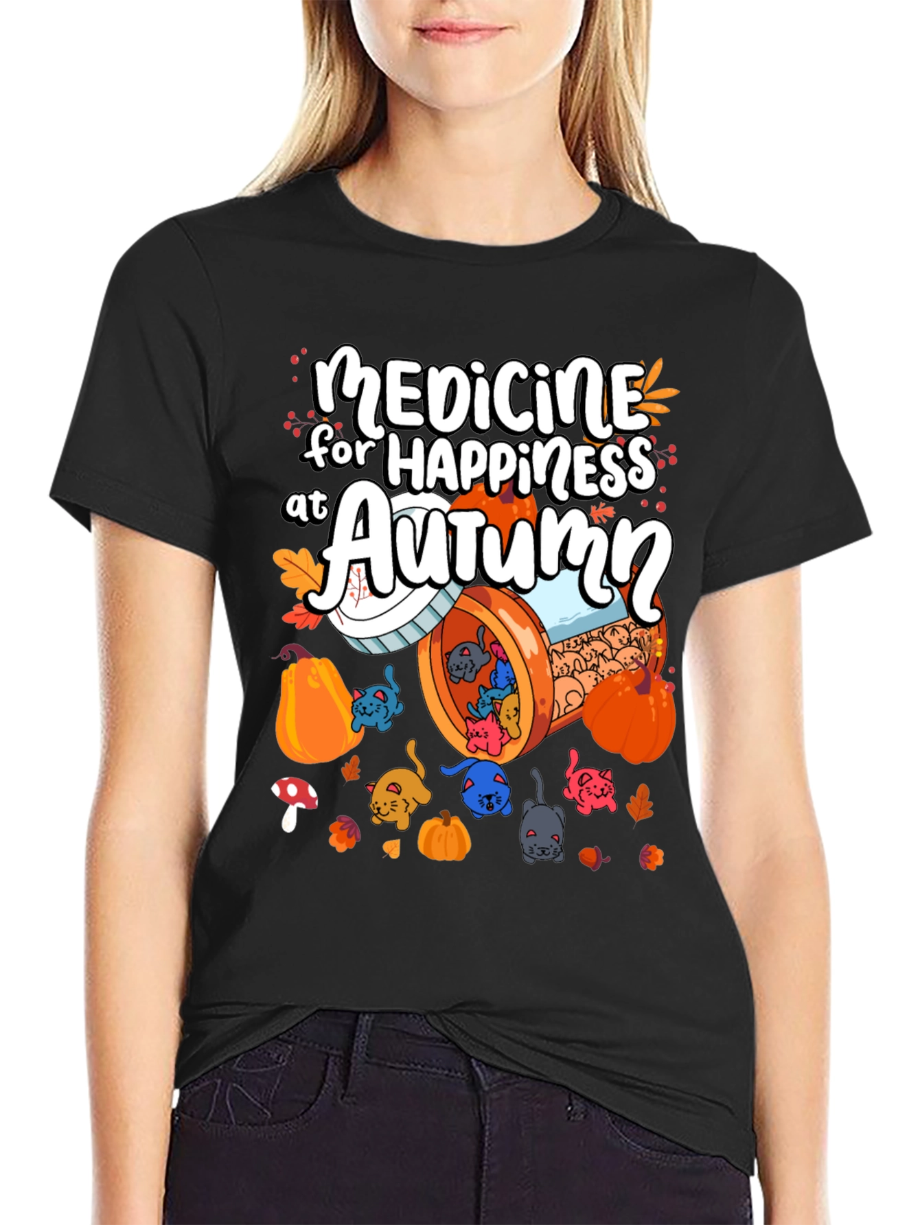 Medicine for Happiness at Autumn T-Shirt