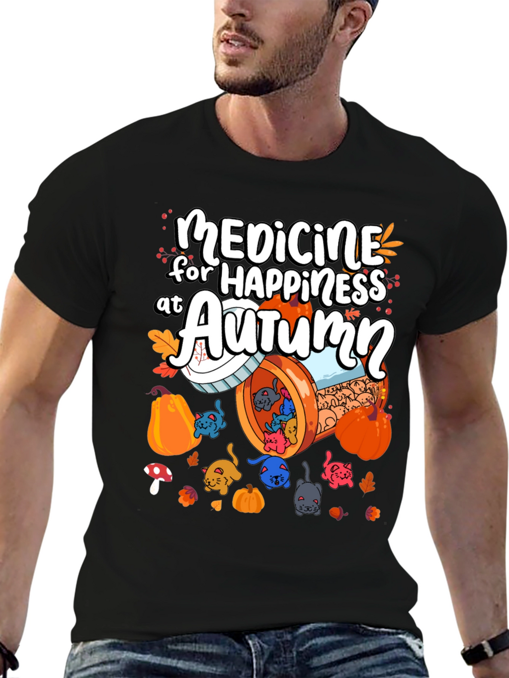 Medicine for Happiness at Autumn T-Shirt