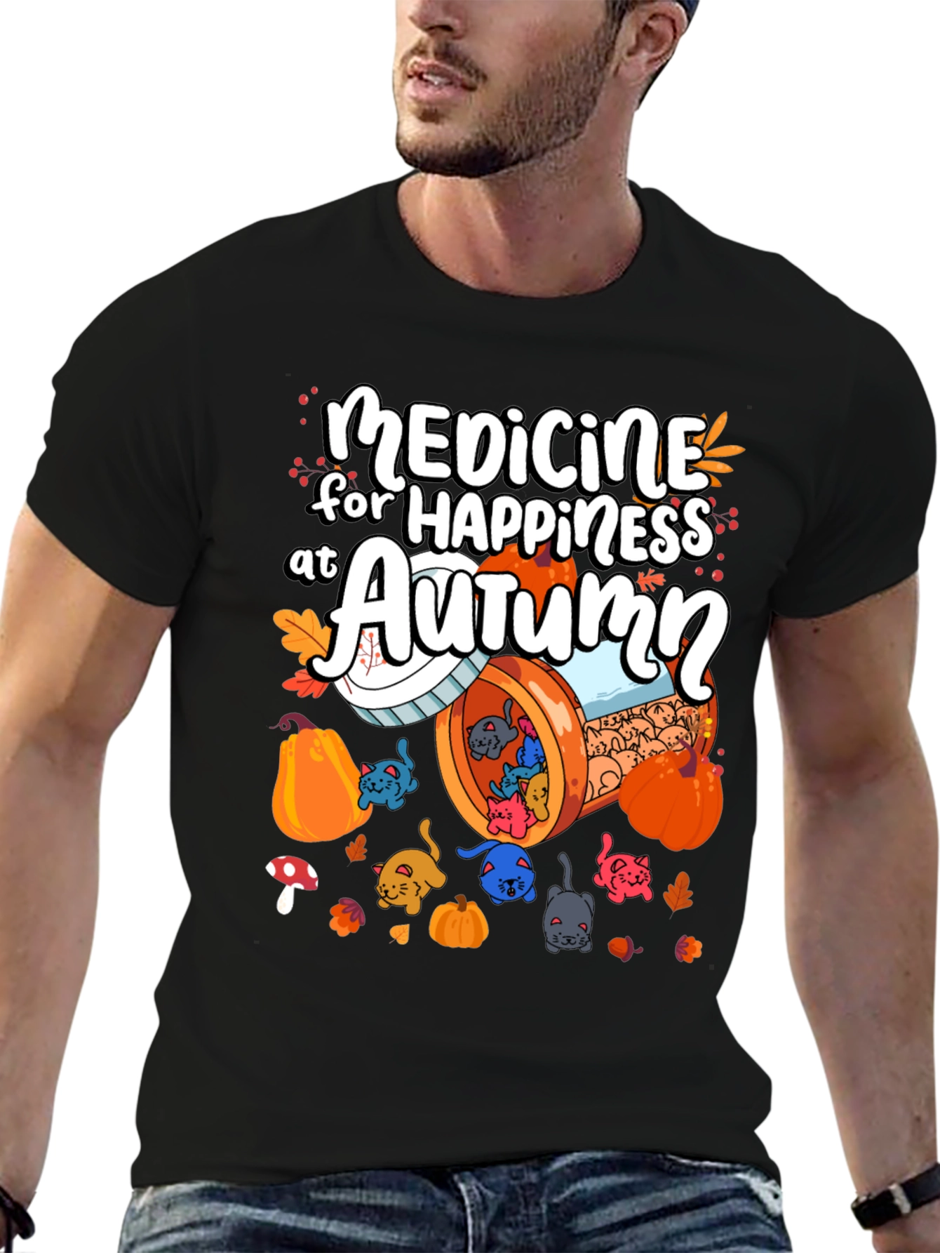 Medicine for Happiness at Autumn T-Shirt