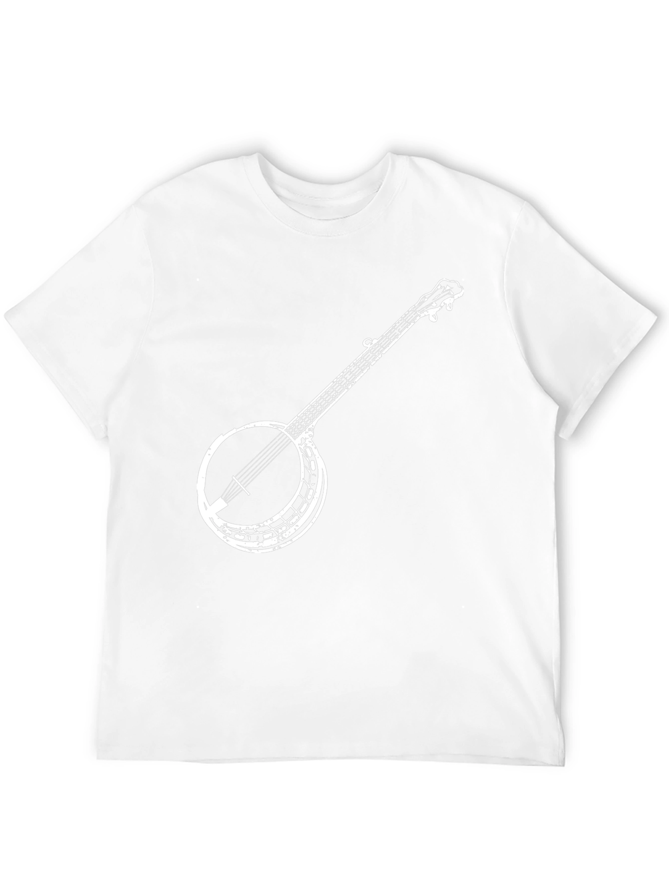 Banjo Graphic Tee - Black Cotton Music Lover Shirt