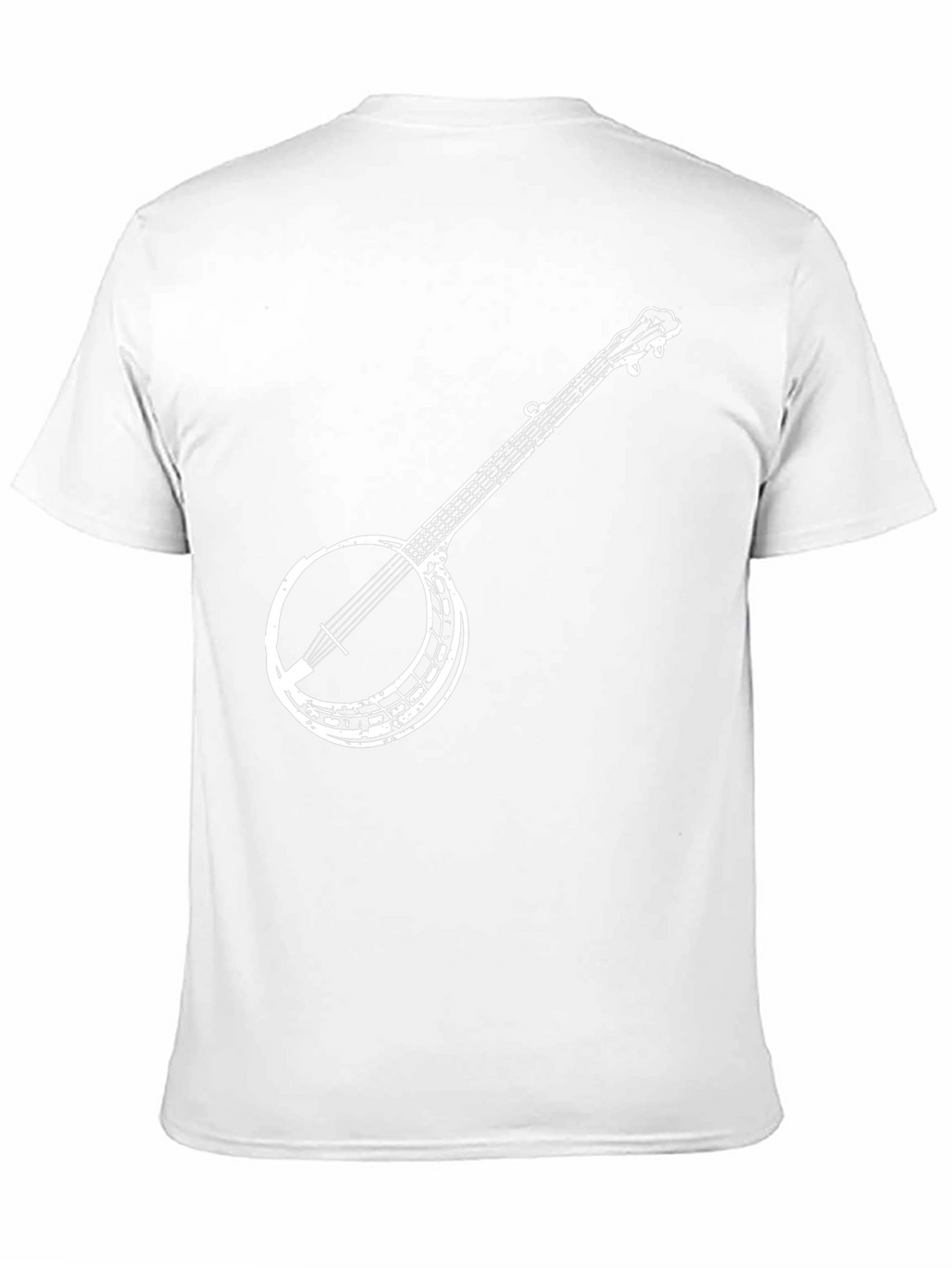 Banjo Graphic Tee - Black Cotton Music Lover Shirt
