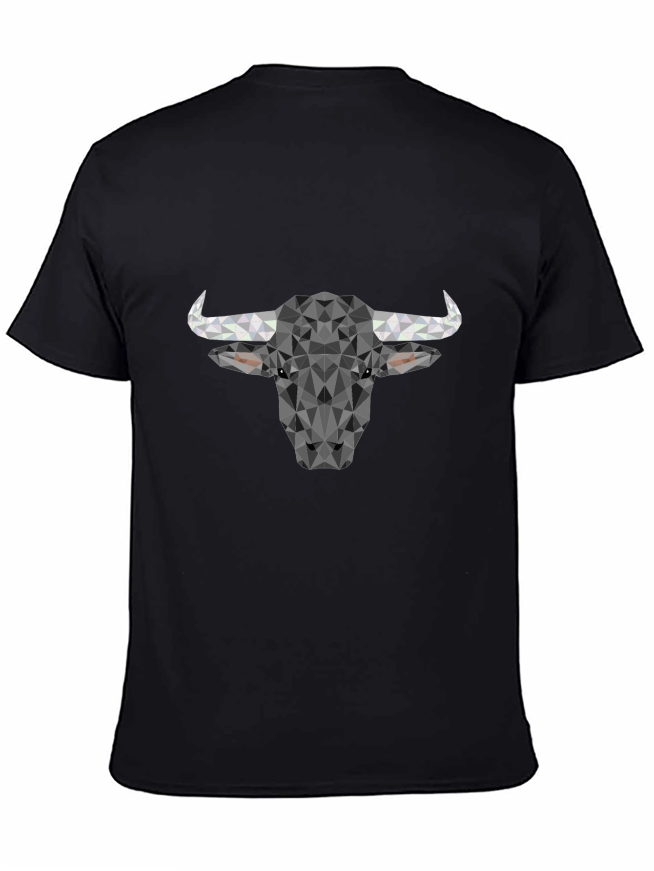 Geometric Bull T-Shirt - Modern Poly Design