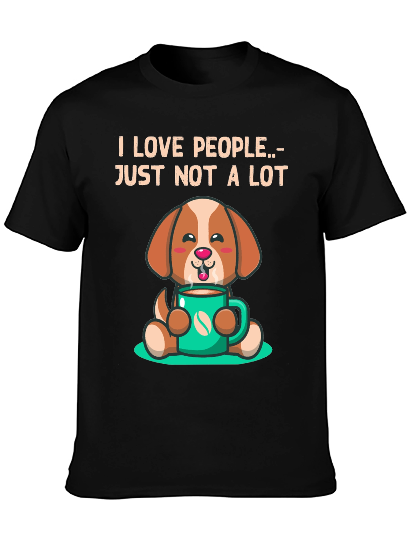I Love People.. Just Not a Lot Dog T-Shirt