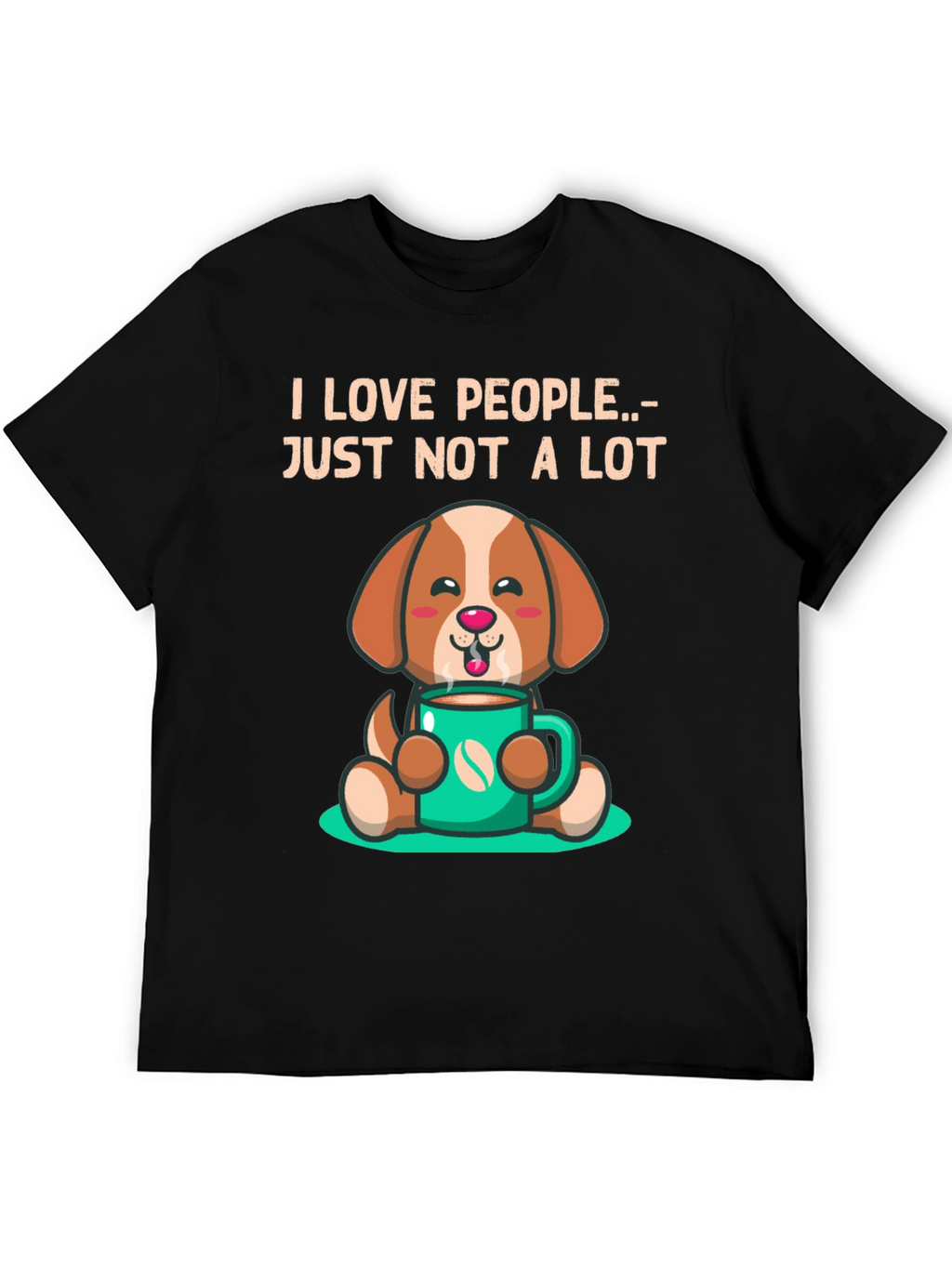 I Love People.. Just Not a Lot Dog T-Shirt
