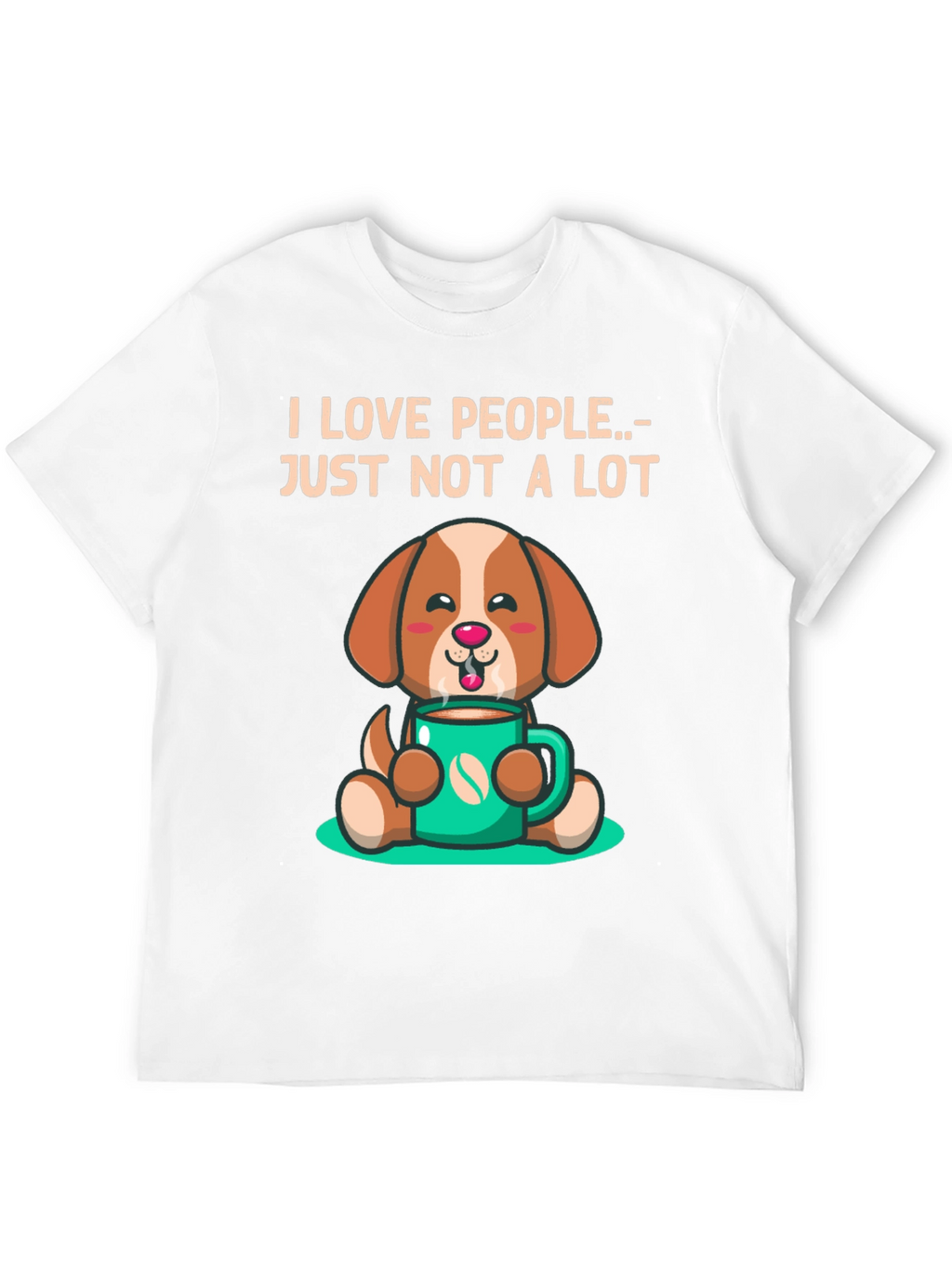 I Love People.. Just Not a Lot Dog T-Shirt