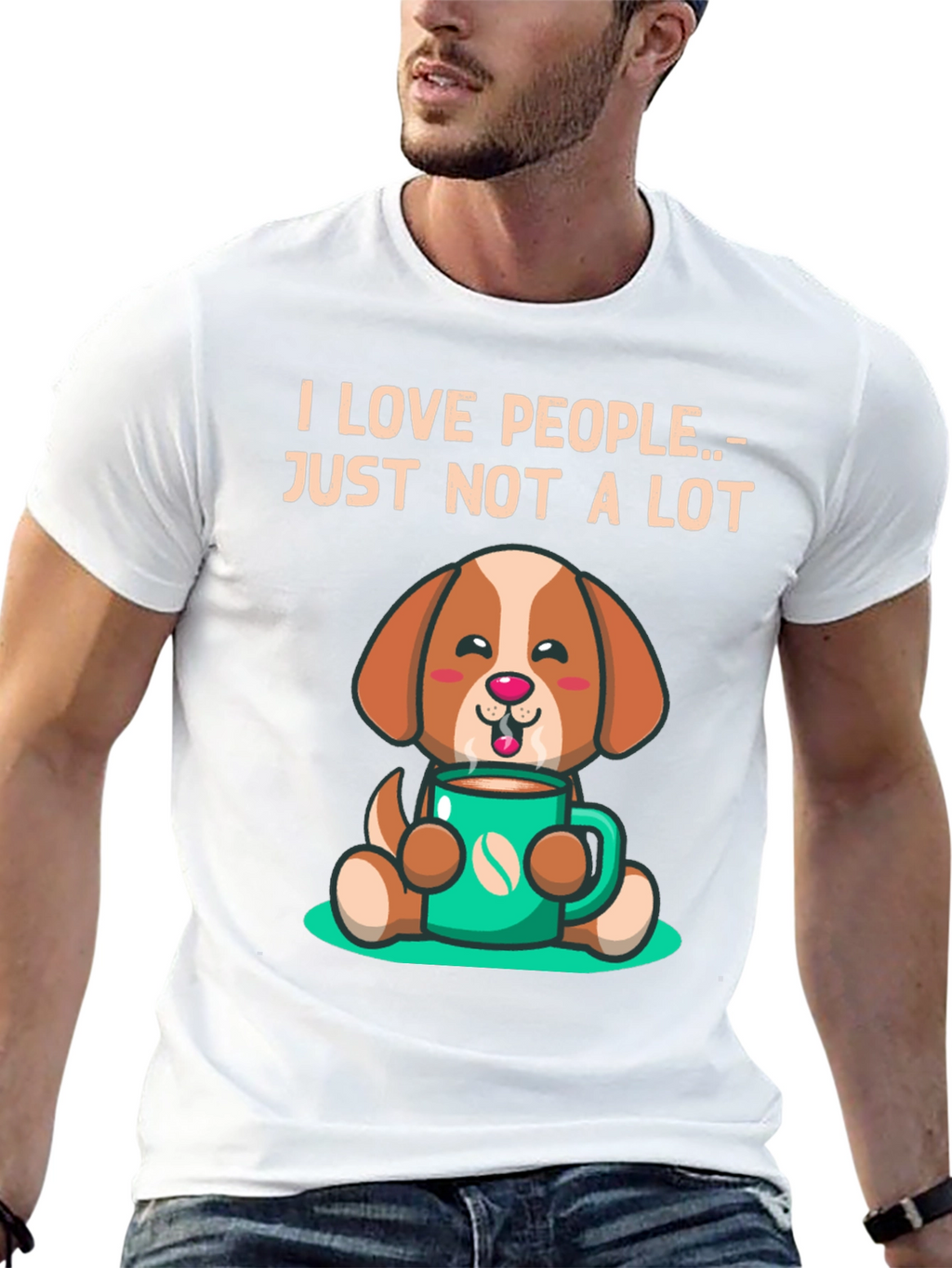 I Love People.. Just Not a Lot Dog T-Shirt