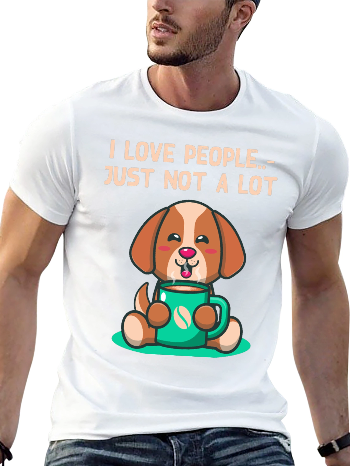 I Love People.. Just Not a Lot Dog T-Shirt