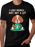 I Love People.. Just Not a Lot Dog T-Shirt