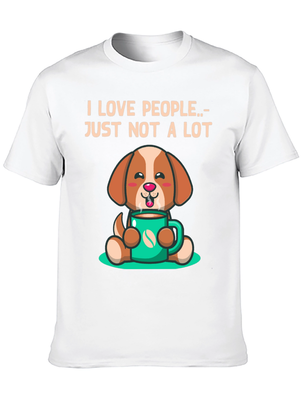I Love People.. Just Not a Lot Dog T-Shirt