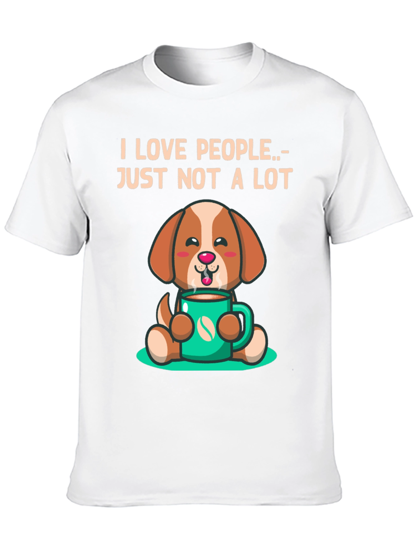 I Love People.. Just Not a Lot Dog T-Shirt